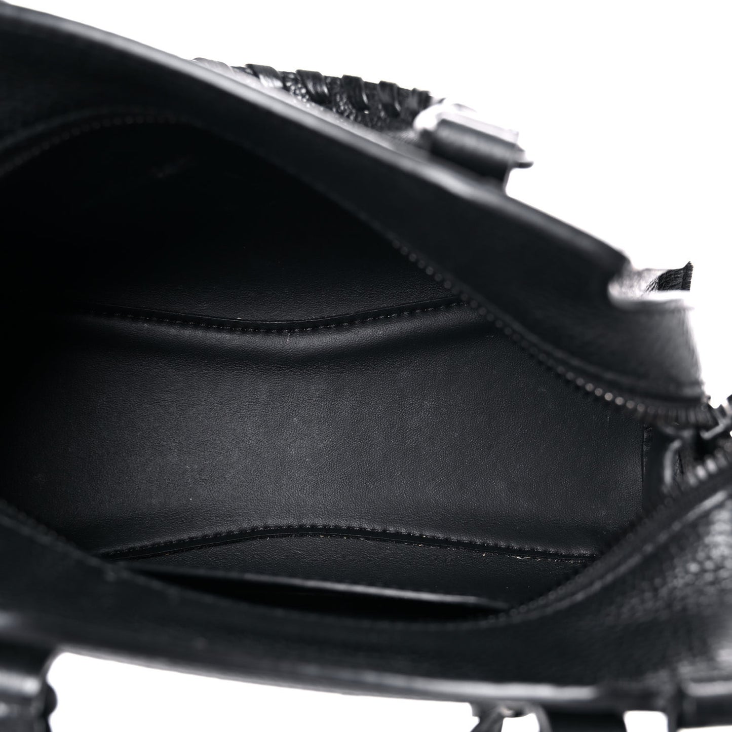 Grained Calfskin Neo Classic Black Hardware Mini City Black