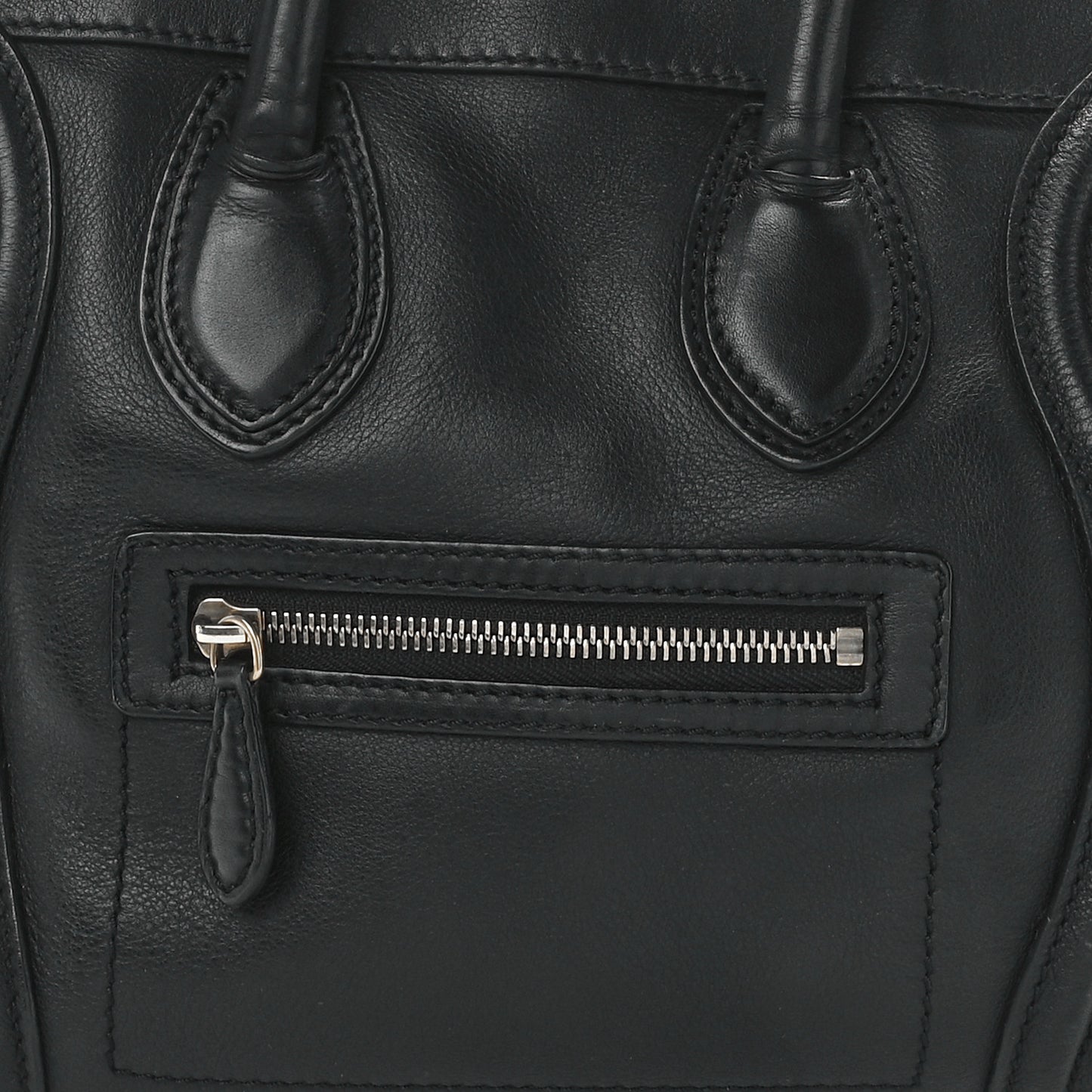 Smooth Calfskin Micro Luggage Black
