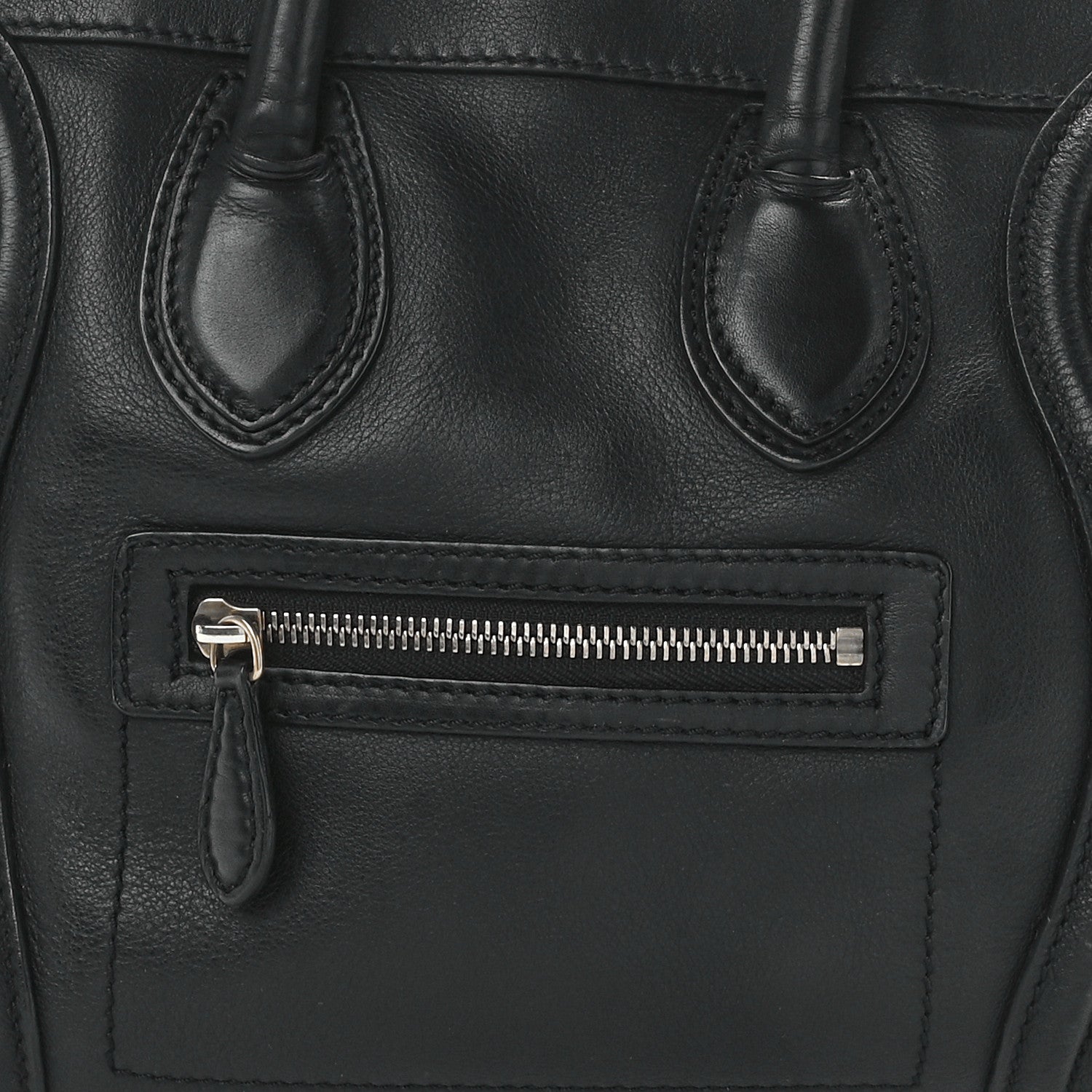 Celine Smooth Calfskin Micro Luggage Black 9 of 12