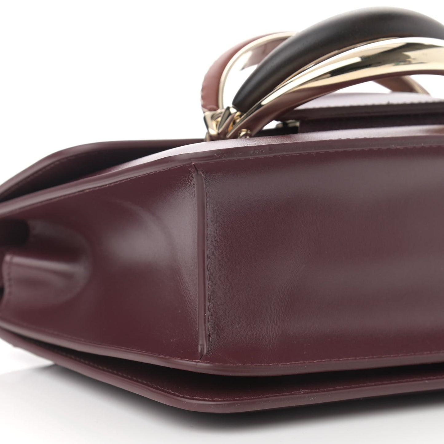 Calfskin Kattie Shoulder Bag Burgundy