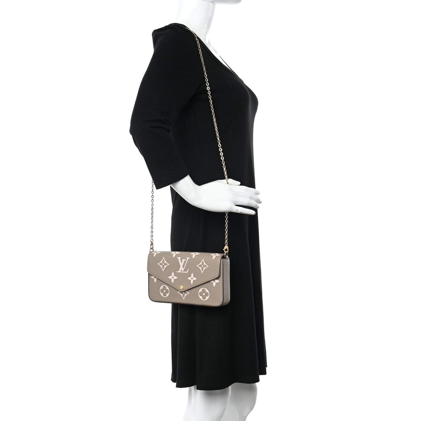 Empreinte Monogram Giant Felicie Pochette Tourterelle Creme