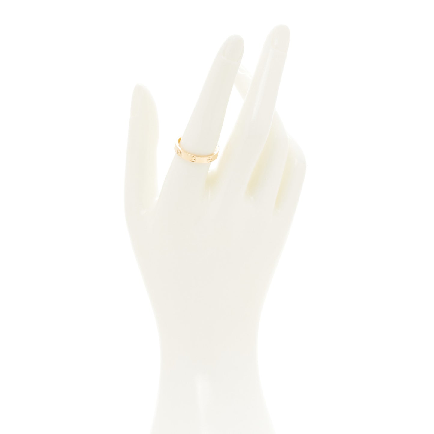 18K Yellow Gold 3.5mm LOVE Wedding Band Ring 58 8.25