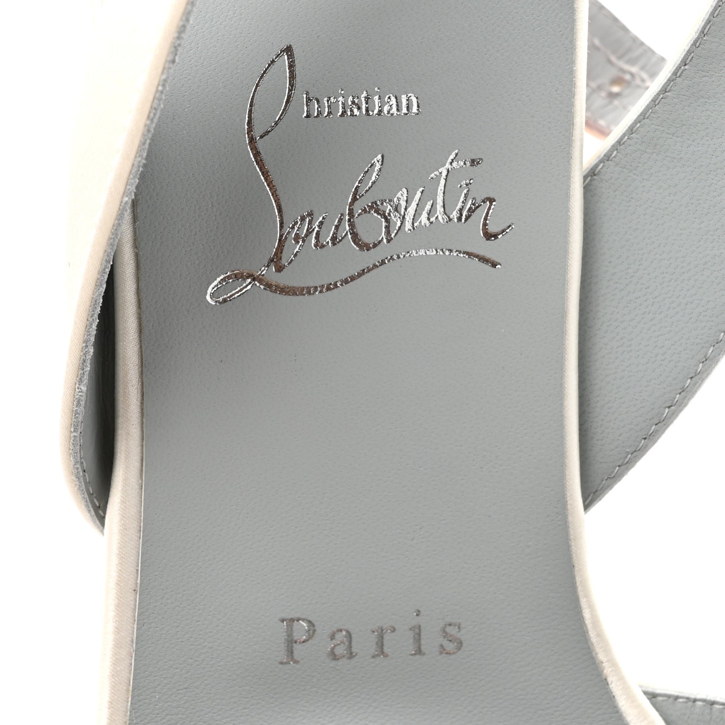 Crepe Satin Mariza 85 Sandals 41 Ivory