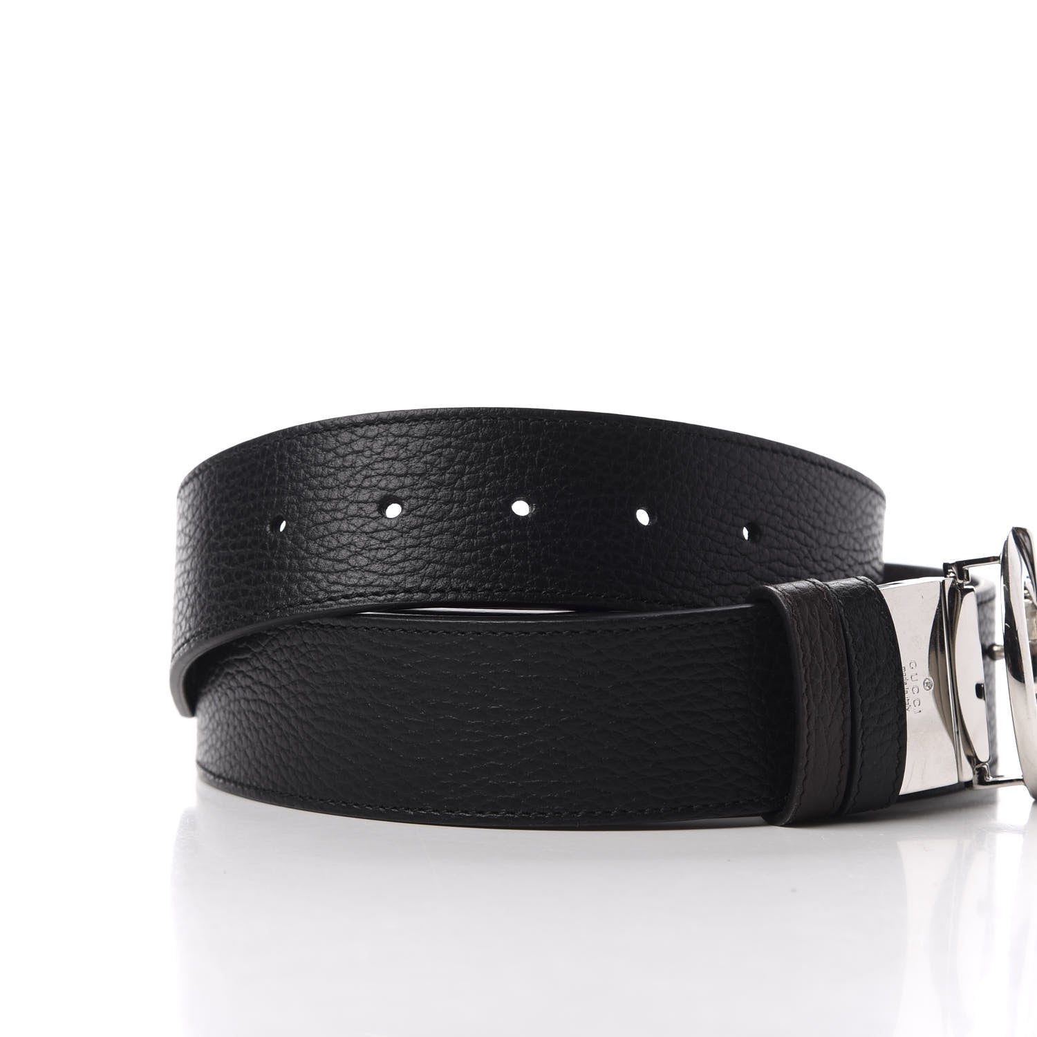 Gucci Calfskin 1973 Reversible Belt 110 44 Black Brown 5 of 8