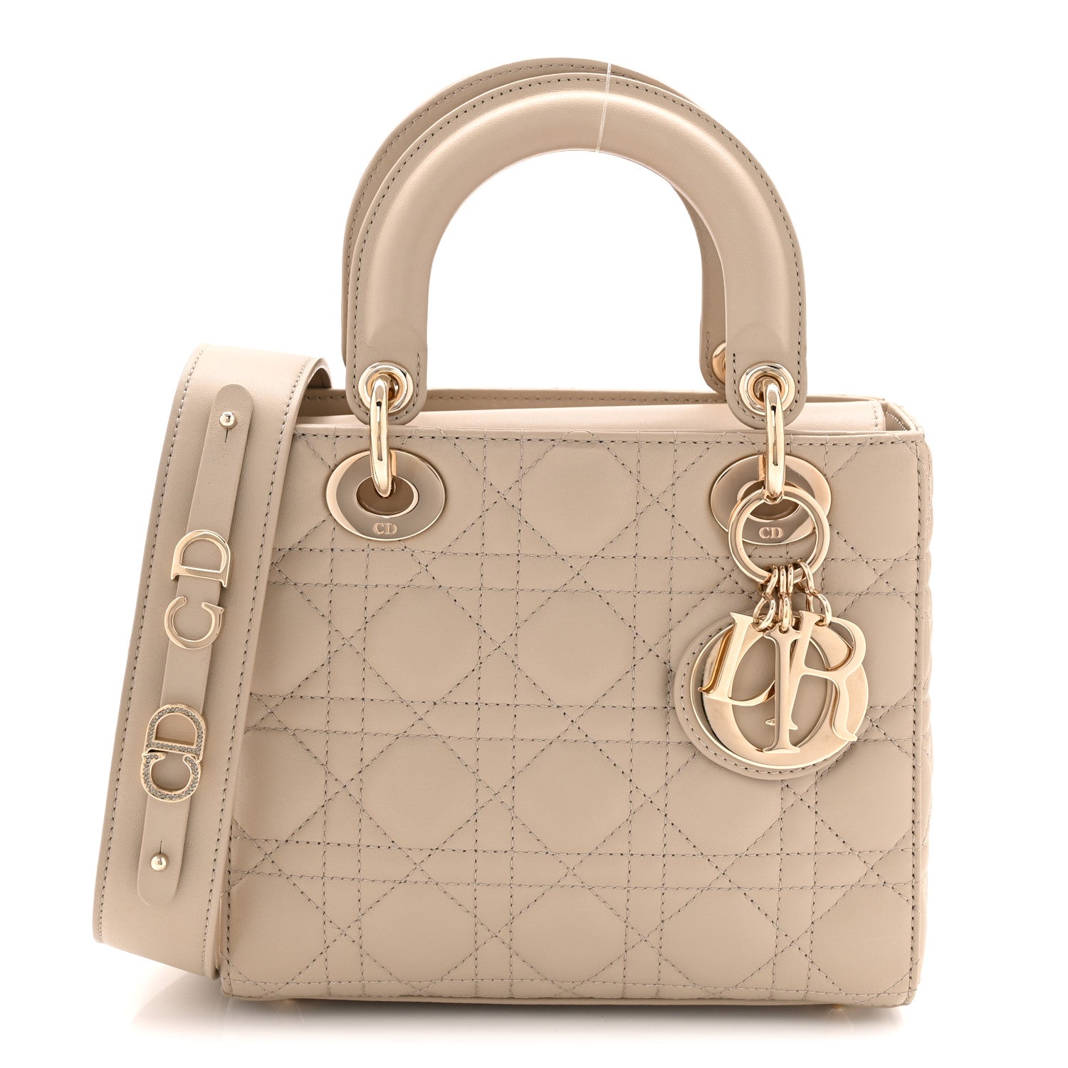 Christian Dior Lambskin Cannage Small My ABCDior Lady Dior