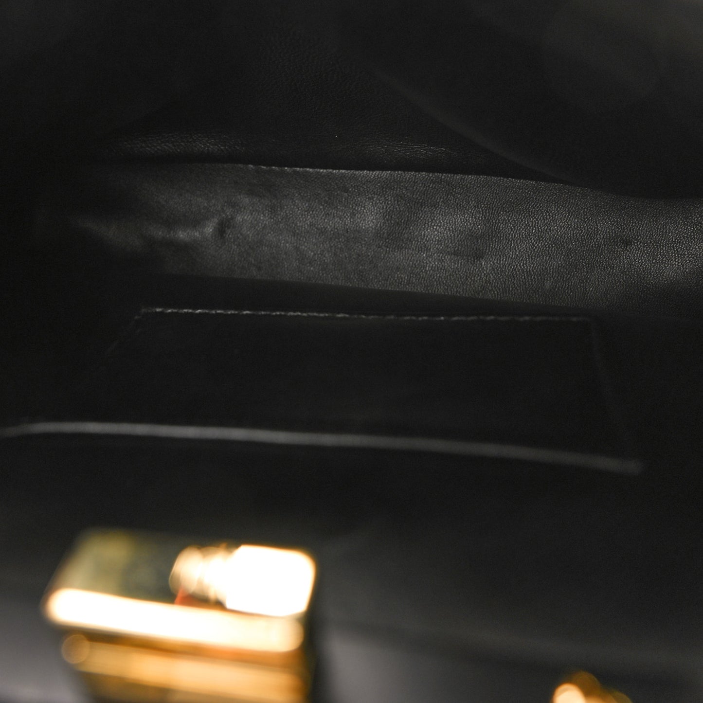 Nappa Studded Mini Peekaboo Iconic Satchel Black