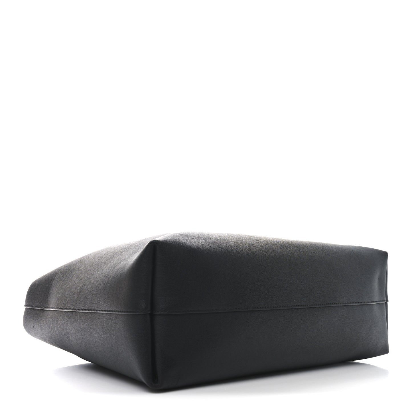 Calfskin Large Shopping Tote Black