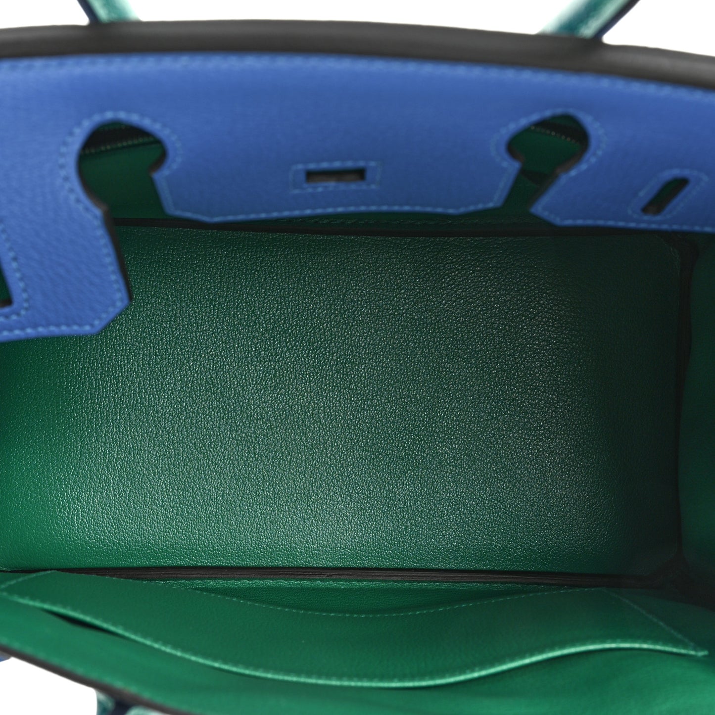 Chevre Mysore Horseshoe Birkin 30 Bleu Hydra Vert Bengale