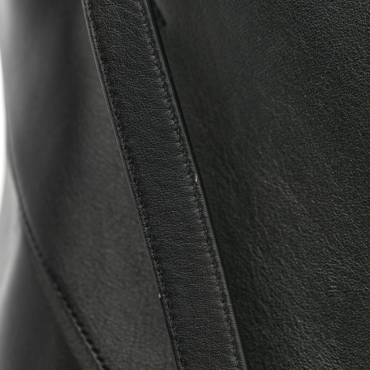 Shiny Calfskin Large Puzzle Fold Tote Black