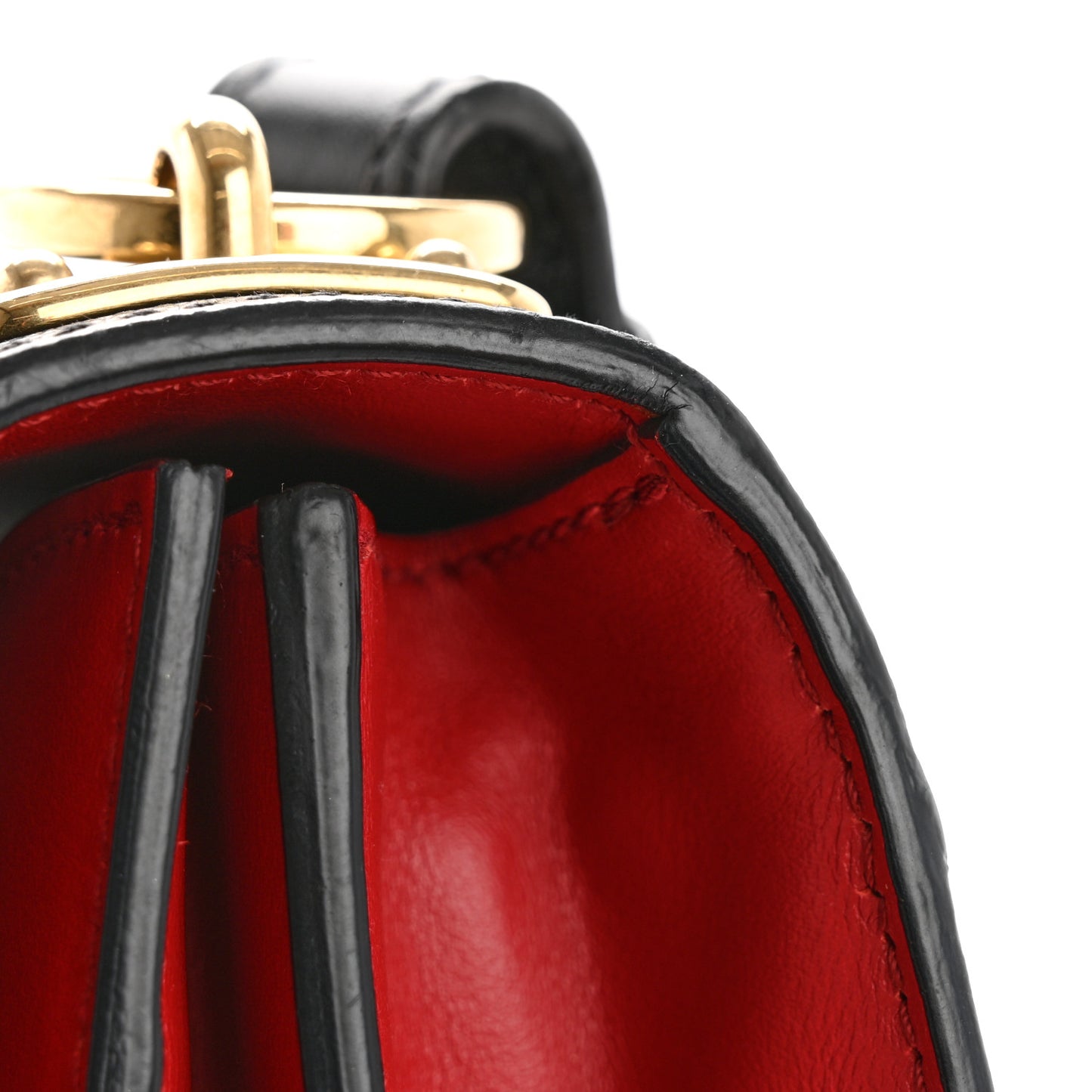 City Calfskin Saffiano Cahier Hearts Bag Fuoco Black