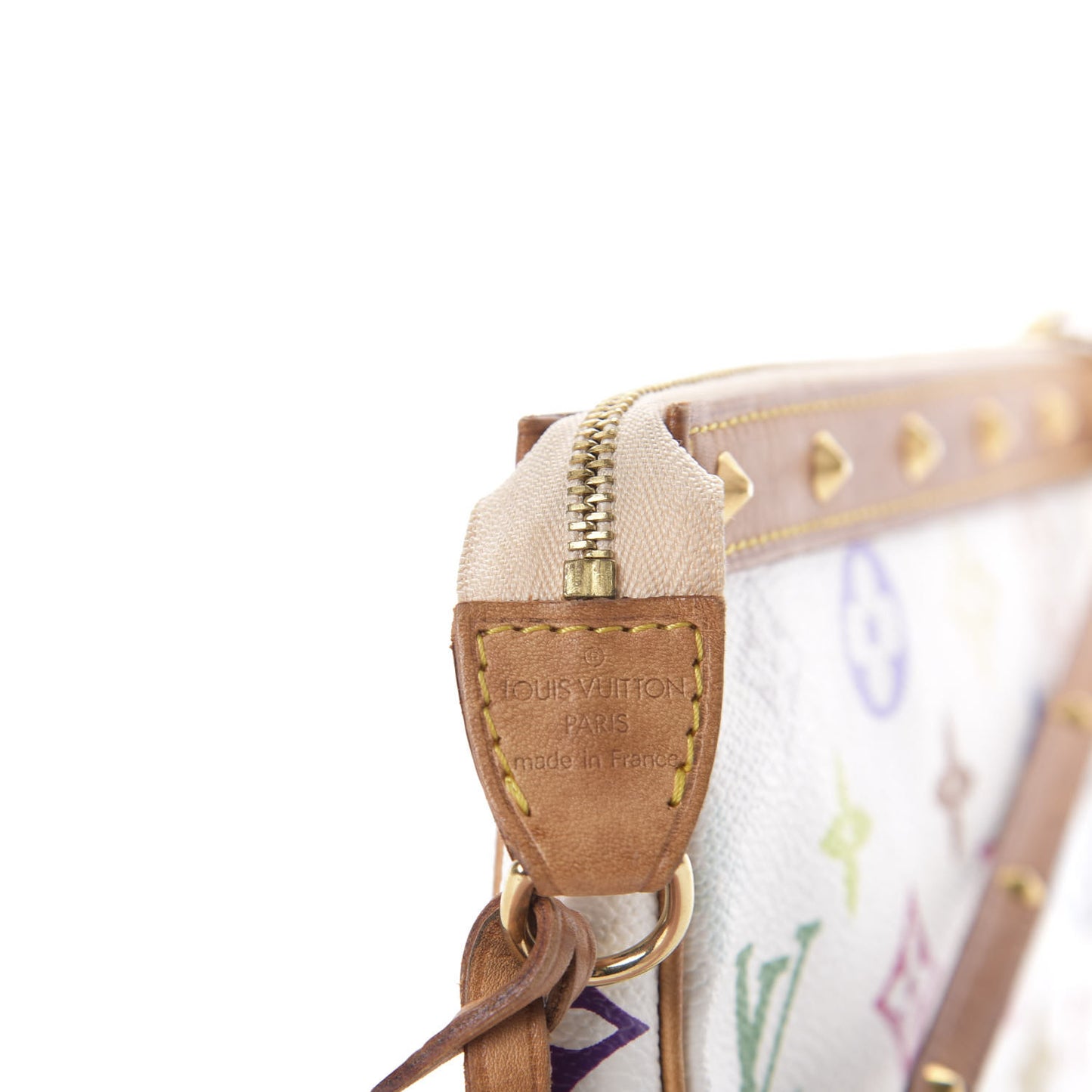 Monogram Multicolor Pochette Accessories White