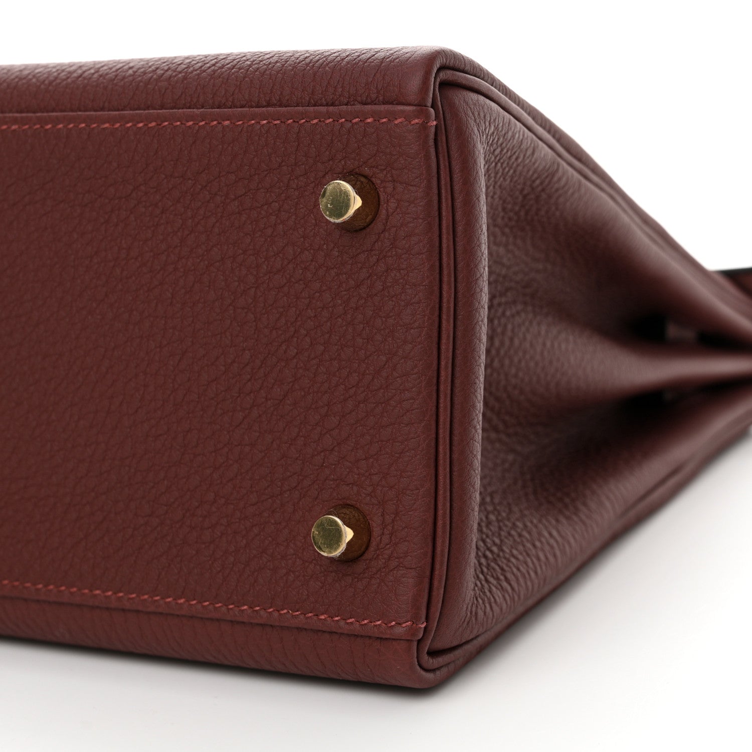 Hermes Togo Kelly Retourne 28 Rouge H 10 of 12