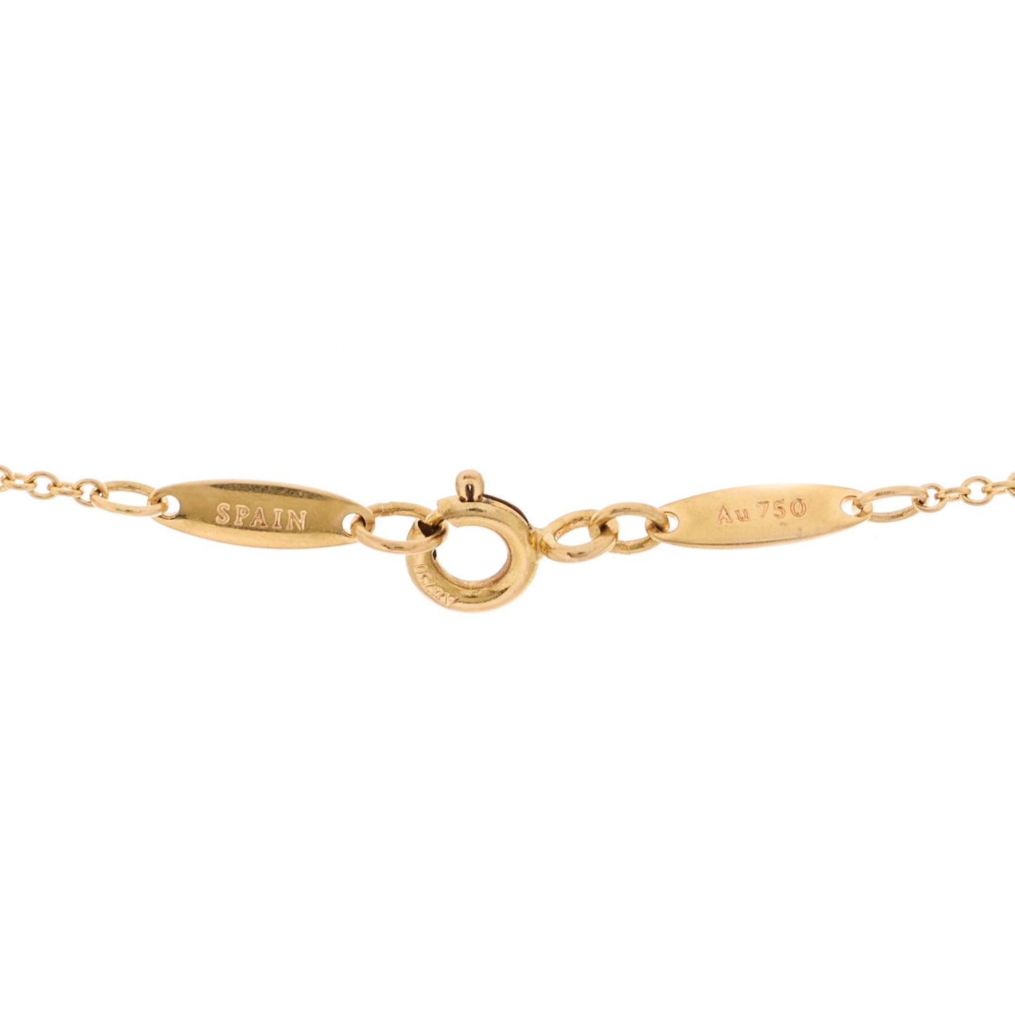 18K Rose Gold 16mm Elsa Peretti Open Heart Pendant Necklace