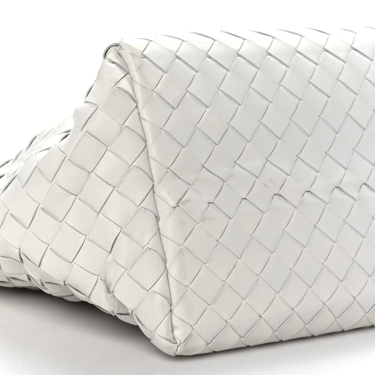 Nappa Intrecciato Tote Bag White