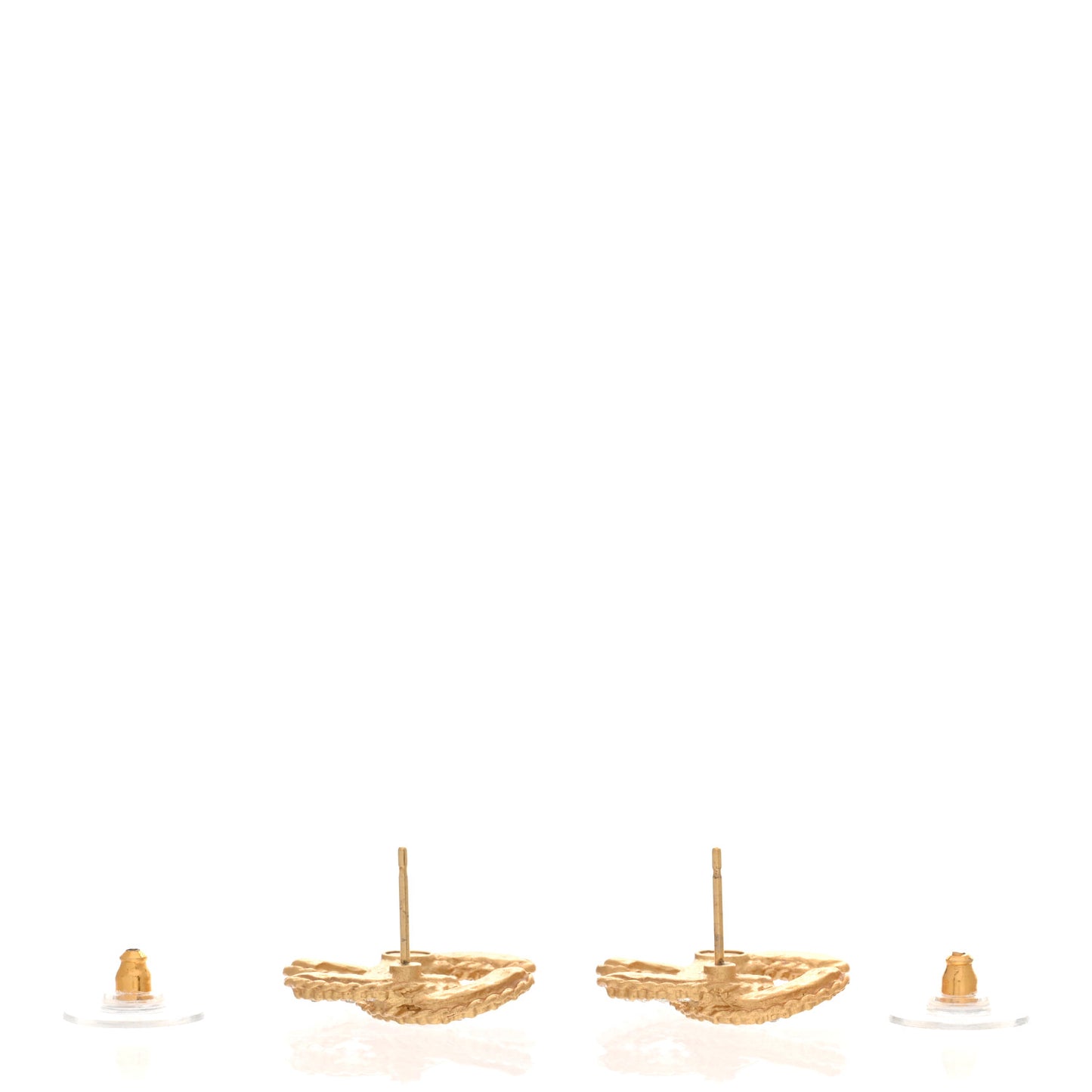 Crystal 90’s Icon CC Stud Earrings Gold