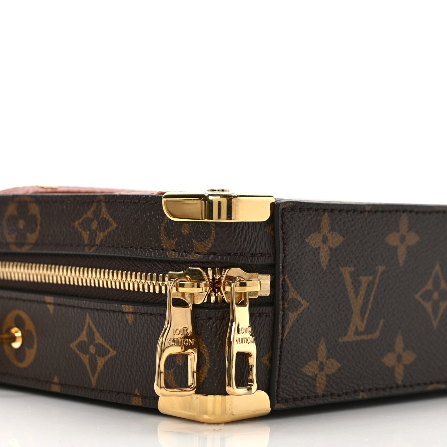 X NBA Grained Calfskin Monogram Handle Trunk Brown
