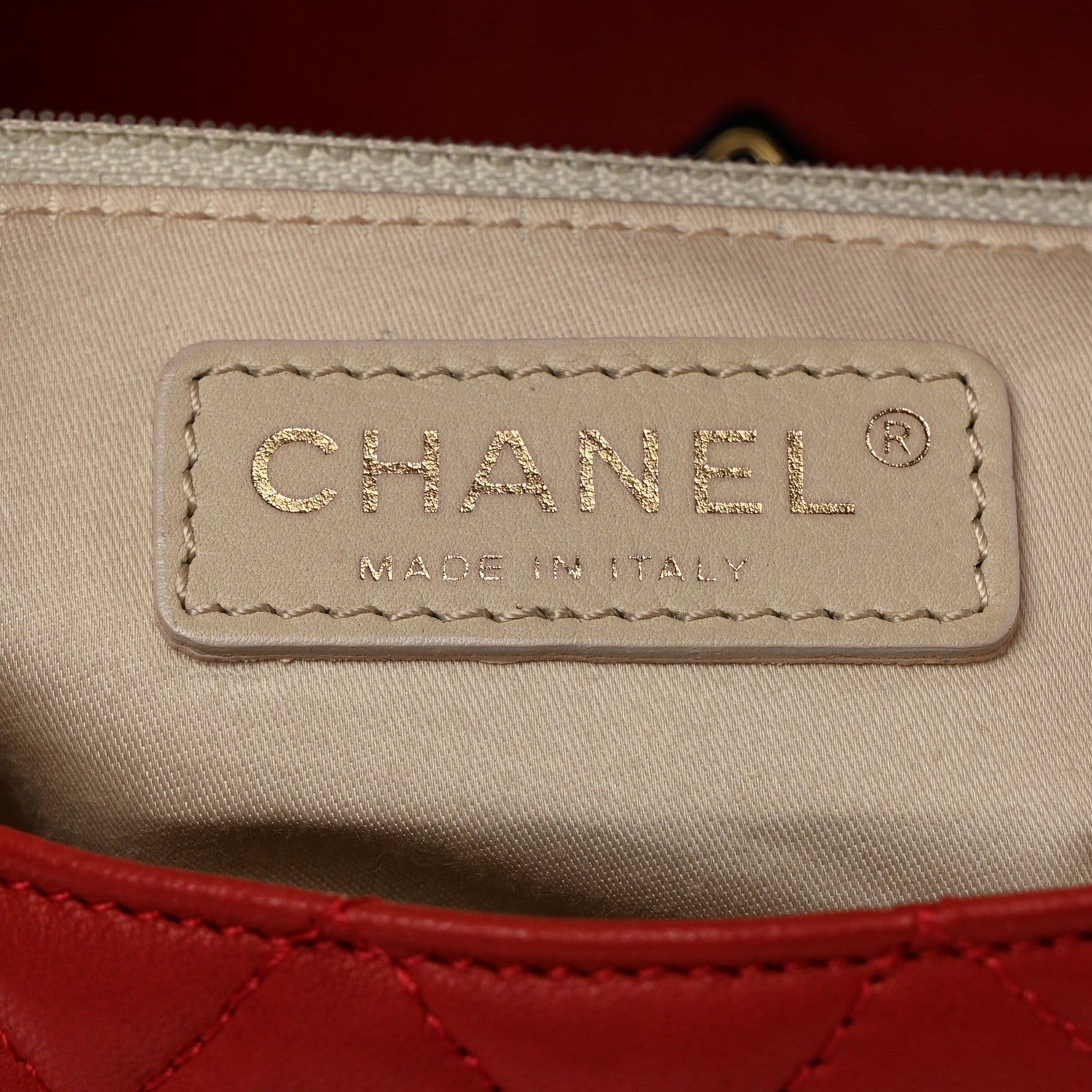 Chanel Lambskin Quilted Medium Cruise Charm Single Flap Red 6 of 11