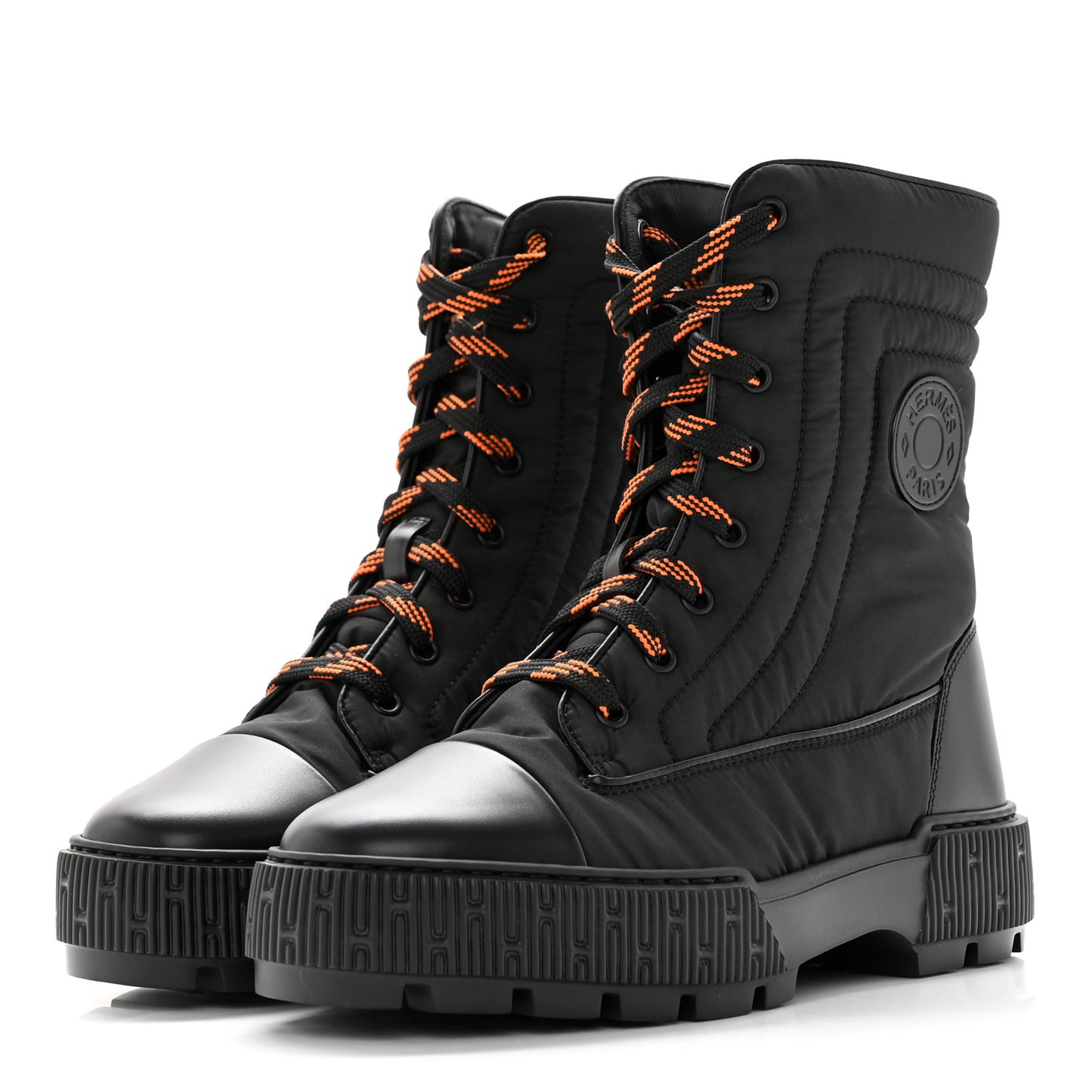 Calfskin Parachute Fresh Ankle Boots 37.5 Black