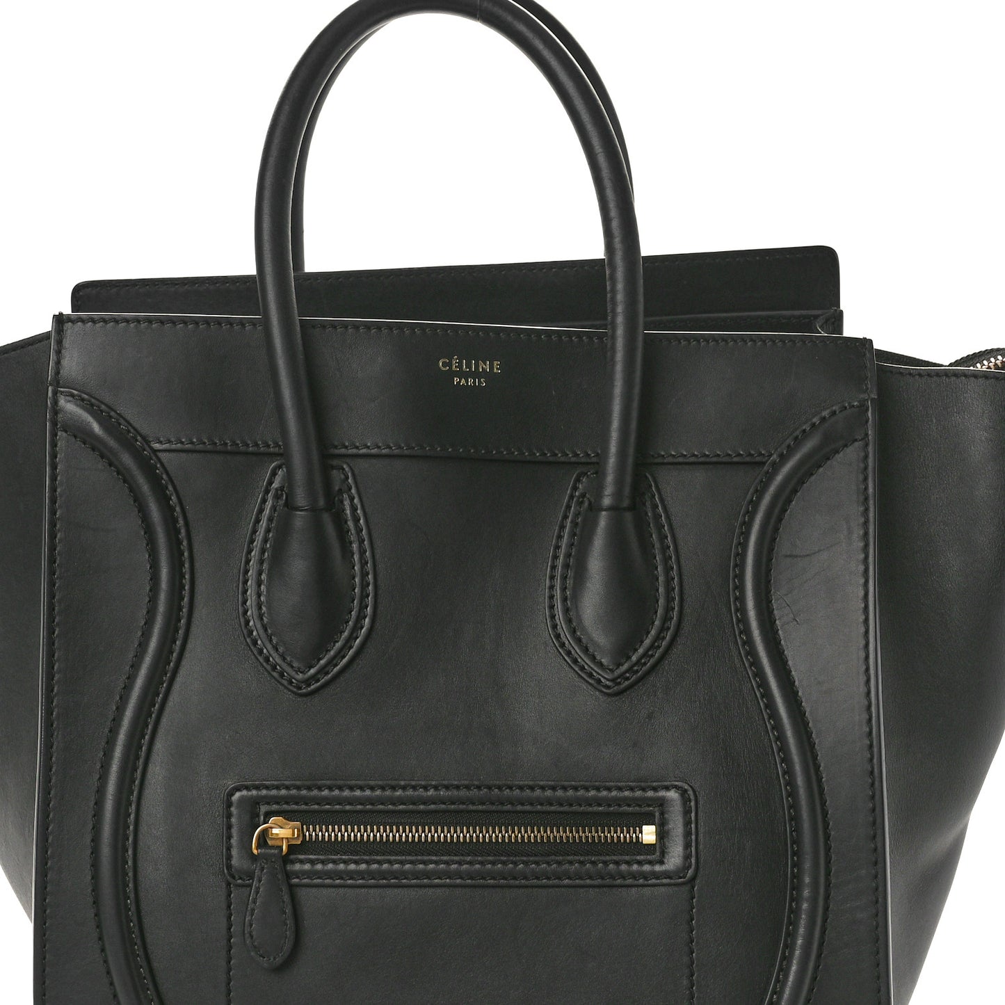 Smooth Calfskin Mini Luggage Black