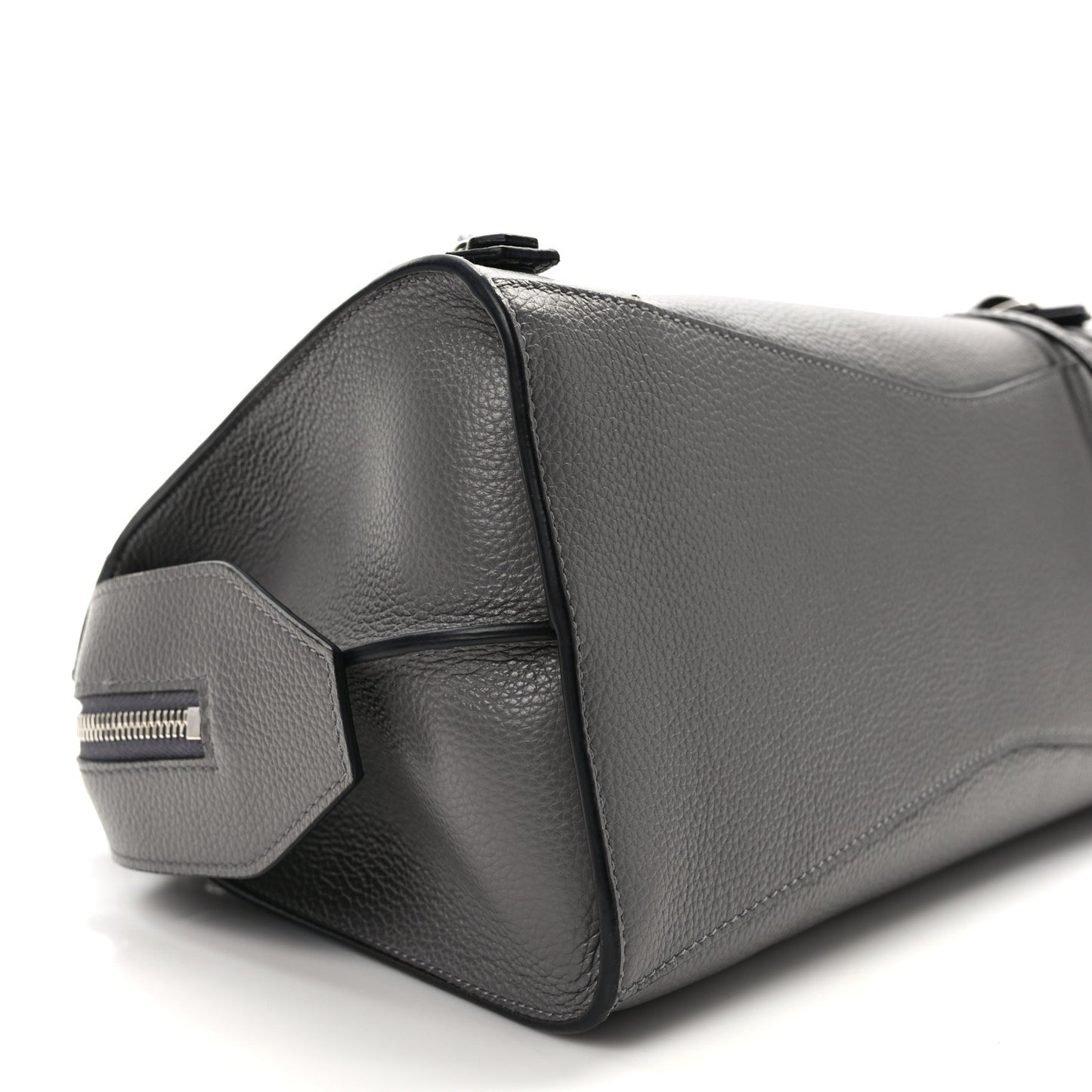 Grained Calfskin Neo Classic Silver Hardware S City Dark Grey