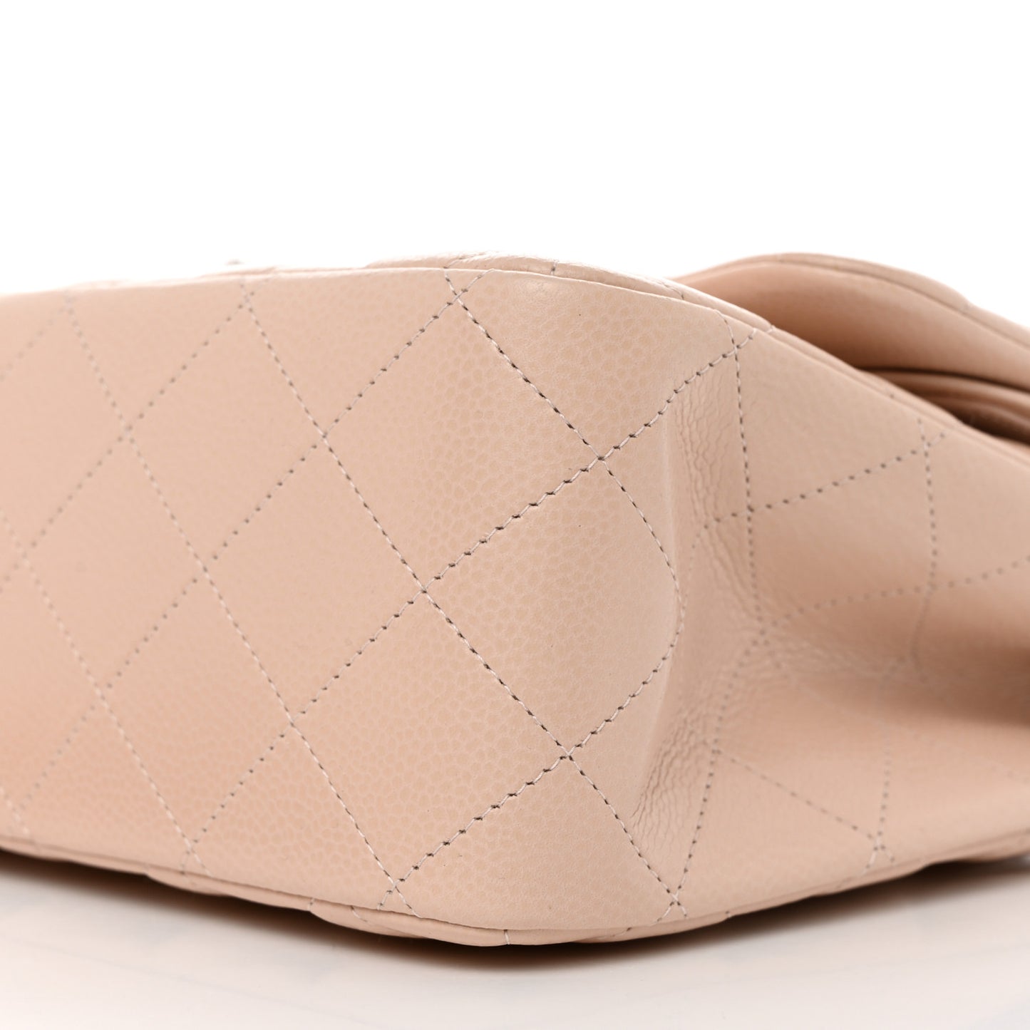 Caviar Quilted Jumbo Double Flap Light Pink