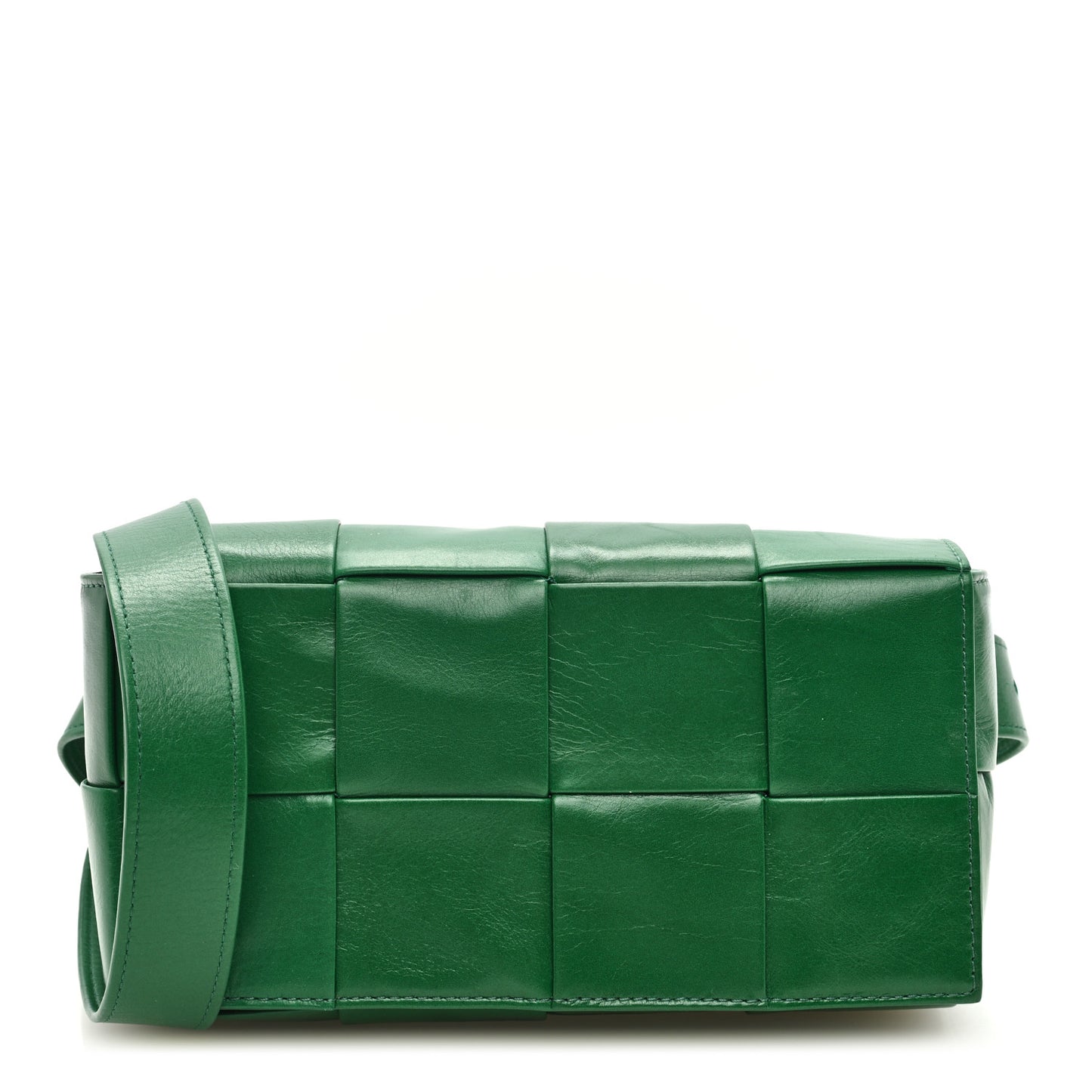Paper Calfskin Intreccio Cassette Belt Bag Parakeet