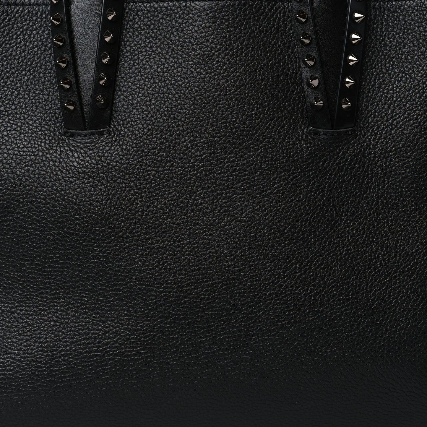 Calfskin Spikes Small East West Cabata Tote Black