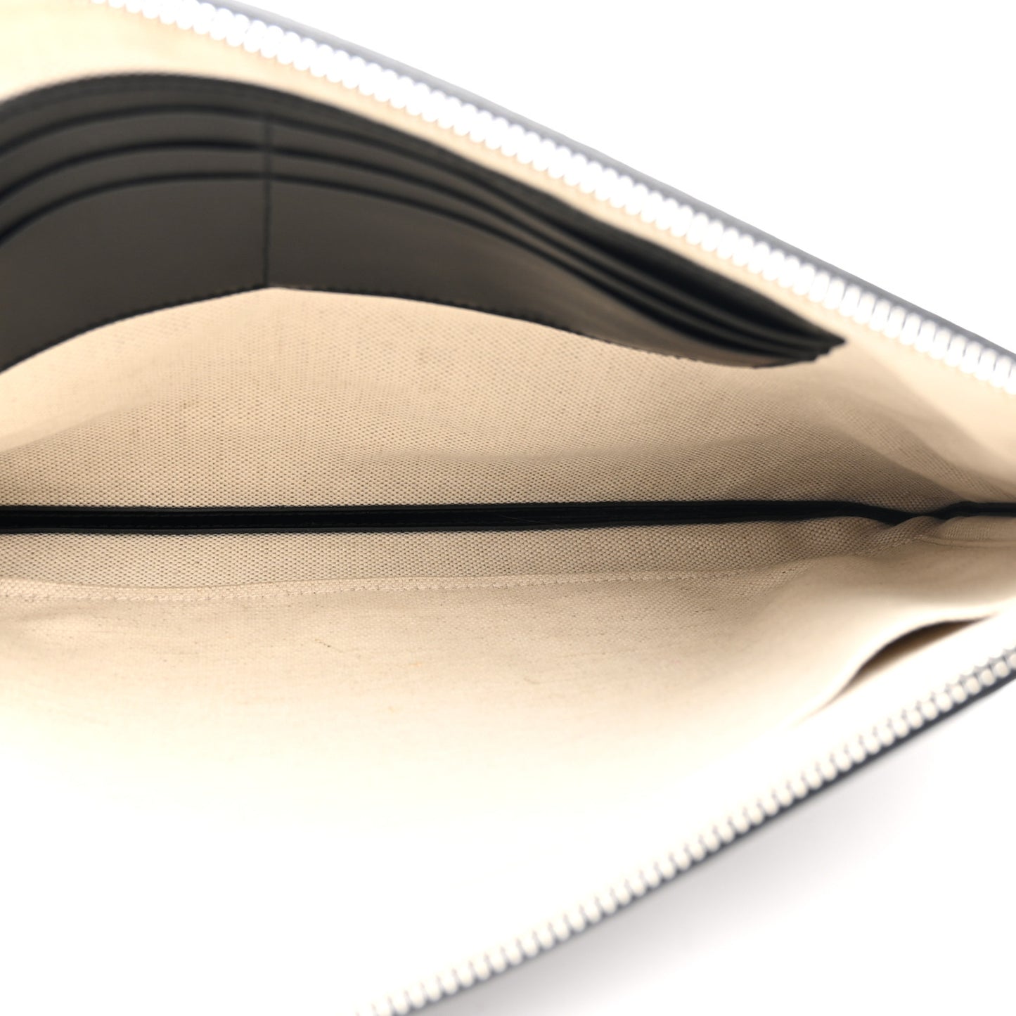 Calfskin GG Tennis Embossed Wristlet Pouch Black