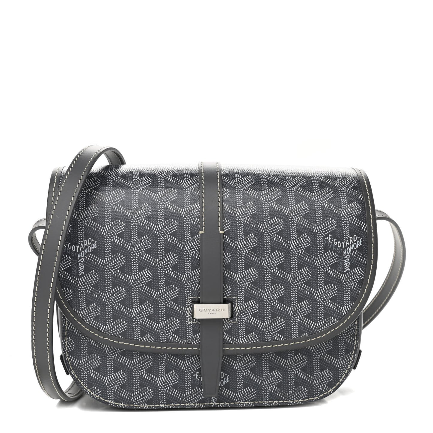 Goyardine Belvedere II PM Messenger Bag Gray