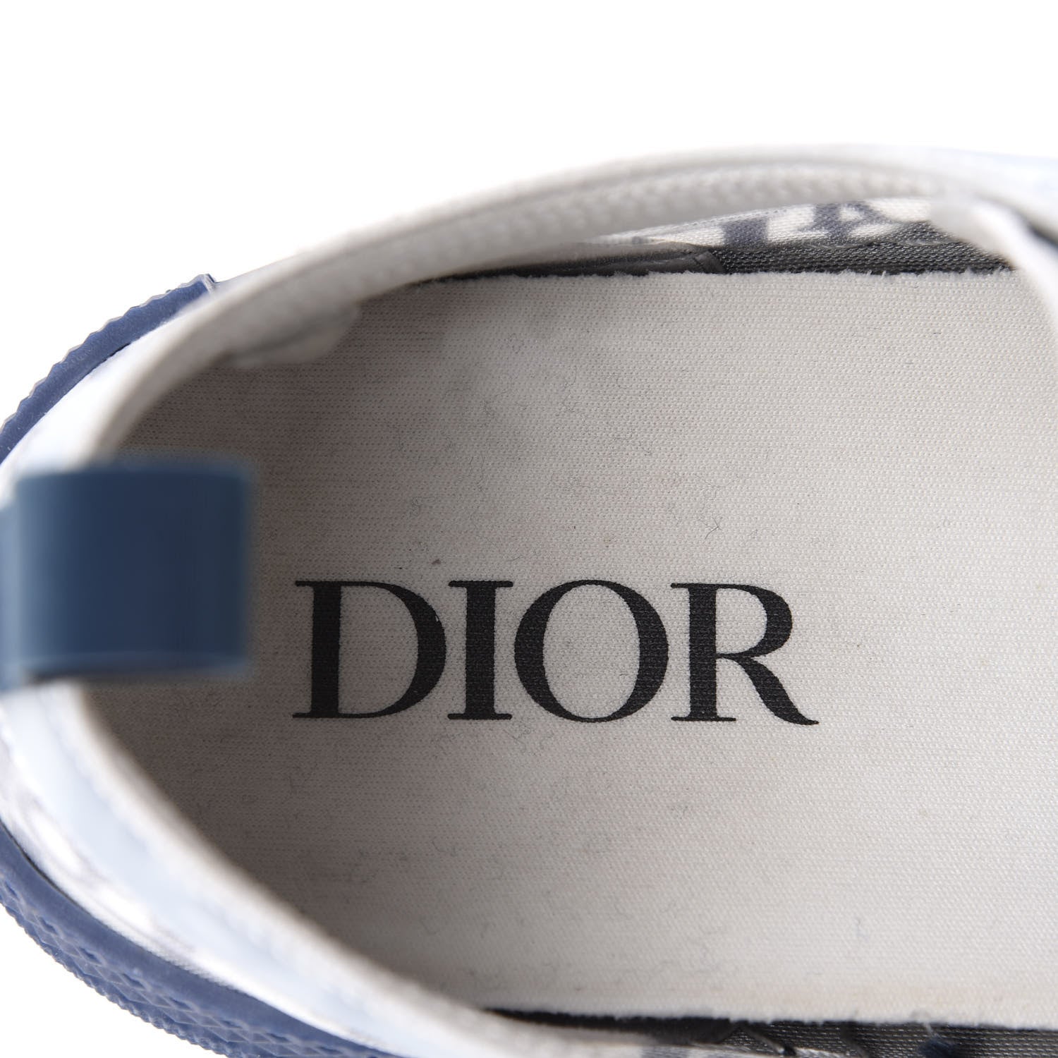 Christian Dior Technical Canvas Oblique Mens B23 Low Top Sneakers 42 White Blue 7 of 12