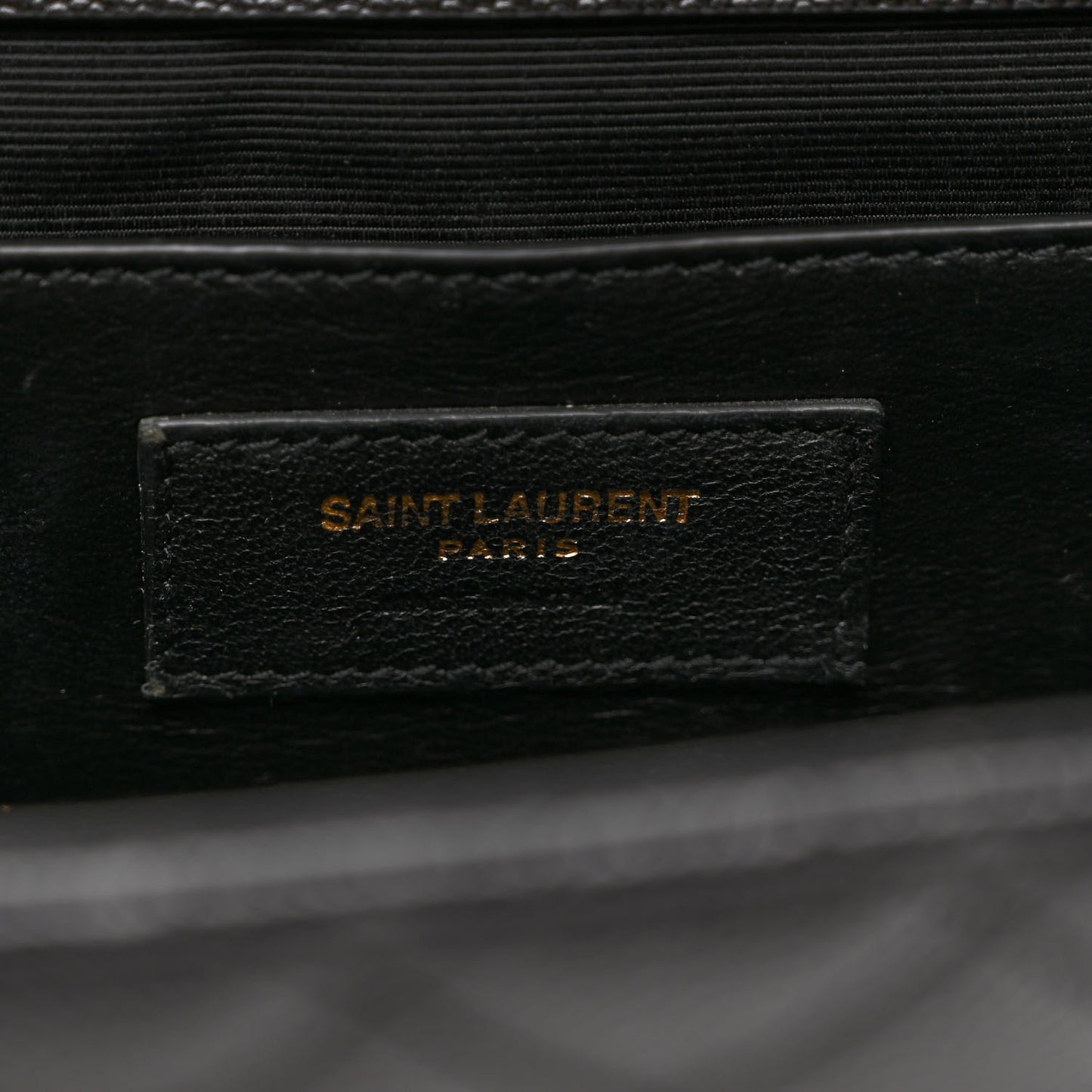 Grain De Poudre Textured Mixed Matelasse Triquilt Medium Monogram Satchel Black