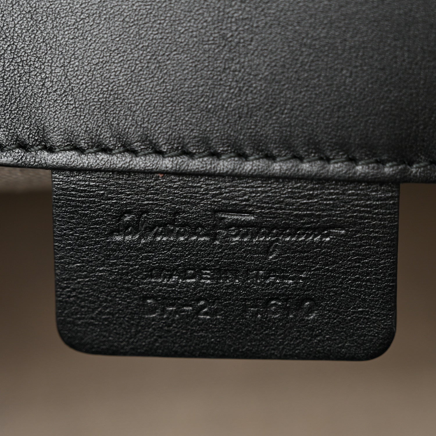 Salvatore Ferragamo Canvas Calfskin Gancini The Studio Bag Black Beige 8 of 18