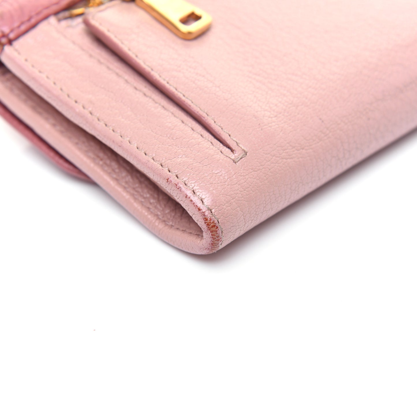 Goatskin Madras Bi-Color Continental Wallet Anticho Orchidea