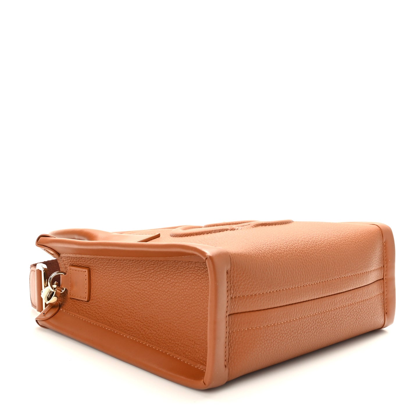 Grained Calfskin Mini By My Side Tote Cuoio