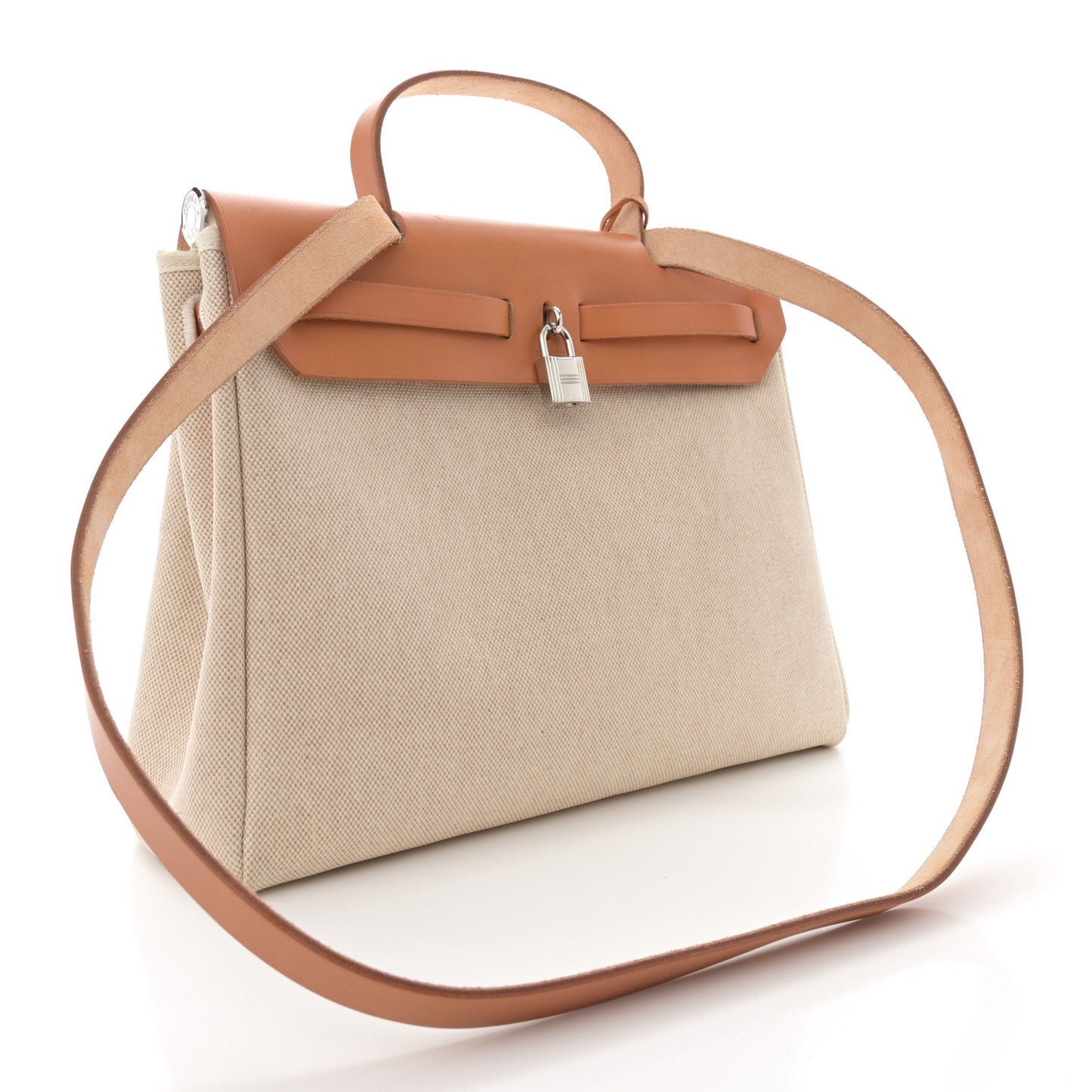 Toile Vache Calfskin Herbag 30 PM Natural