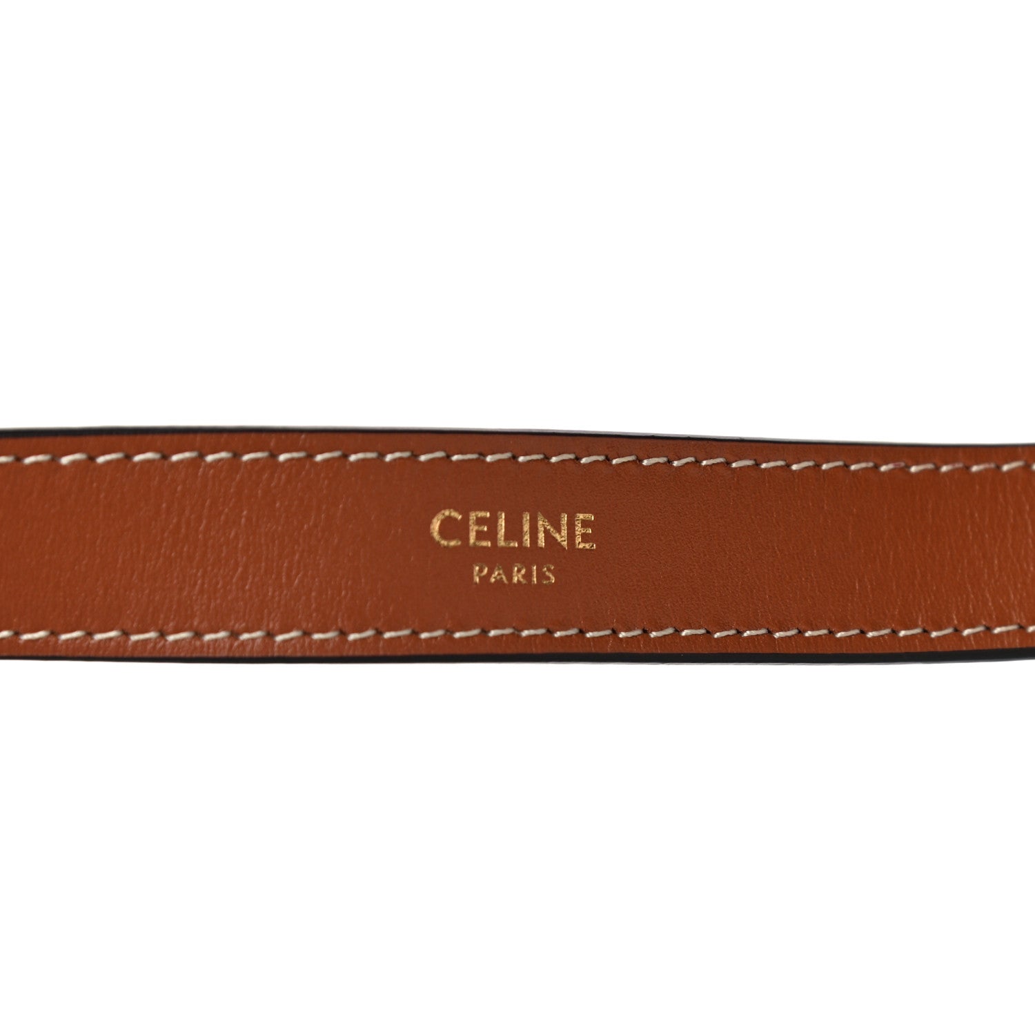Celine Triomphe Canvas Calfskin Ava Shoulder Bag Tan 5 of 9