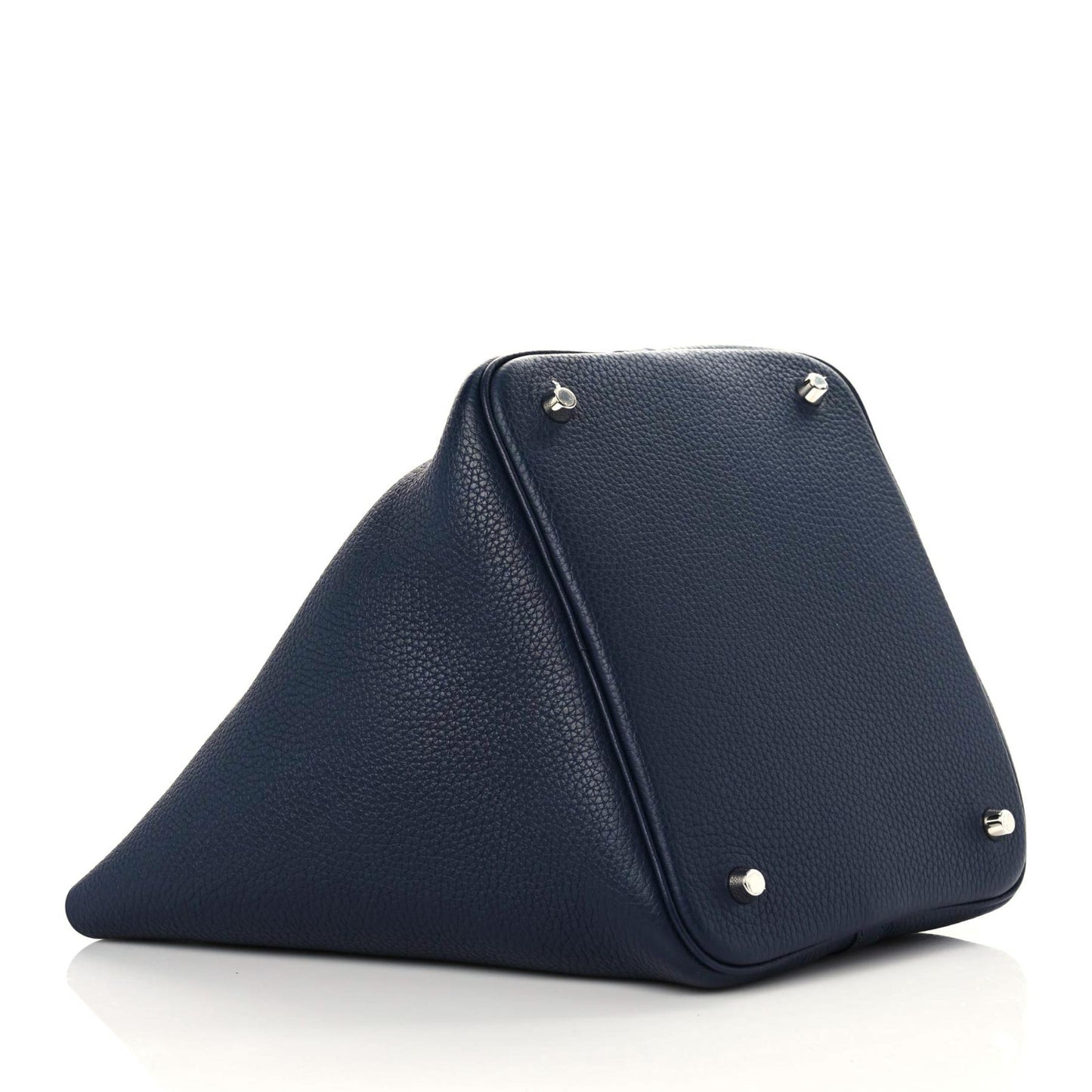 Taurillon Clemence Swift Eclat Picotin Lock 22 MM Bleu Nuit Bleu Electrique
