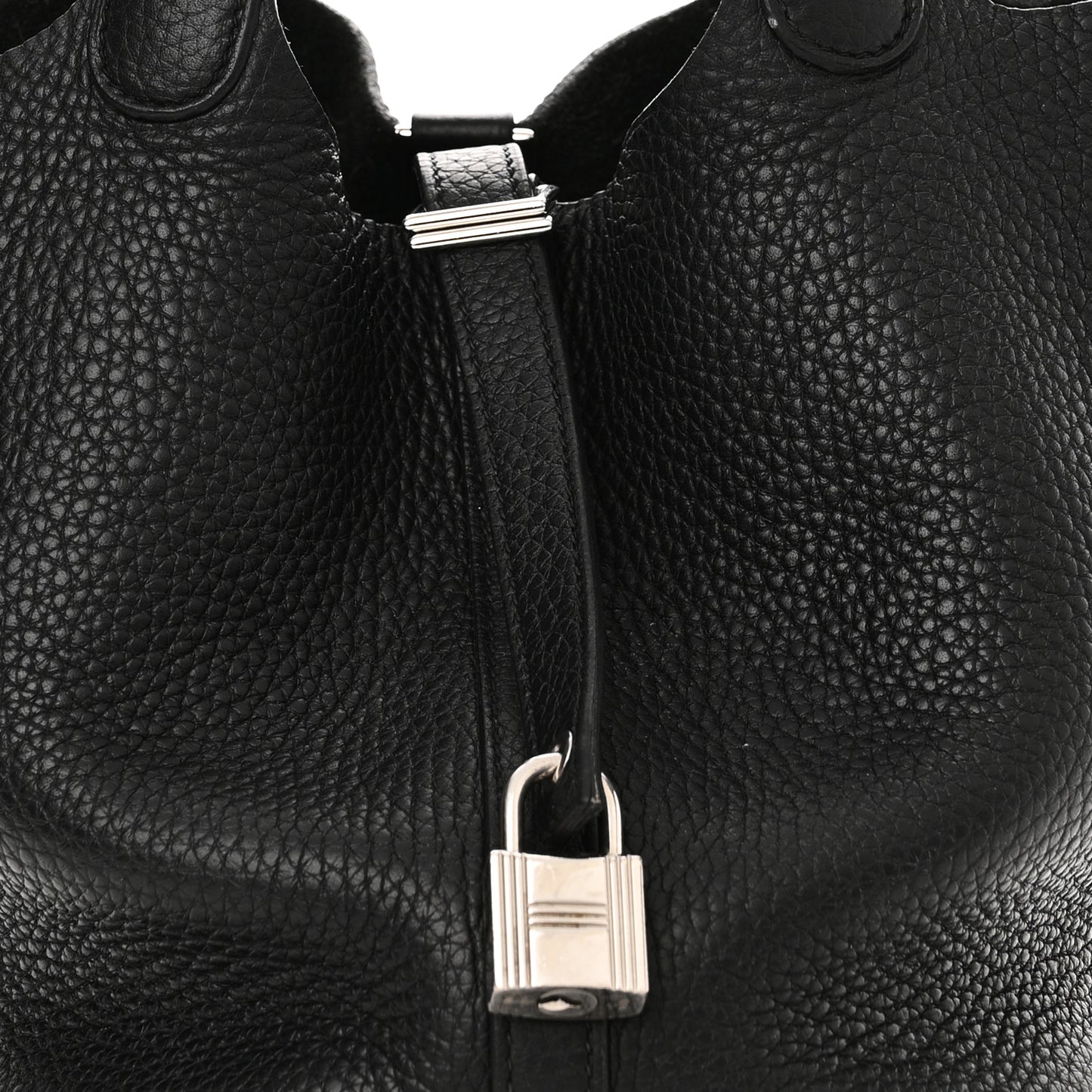 Taurillon Clemence Picotin Lock 18 PM Black