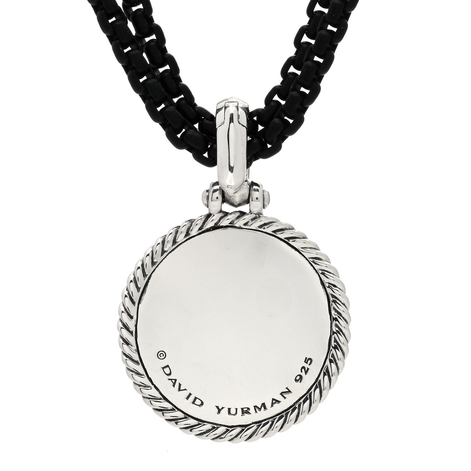 David Yurman Sterling Silver 14K Yellow Gold Stainless Steel Saint Christopher Amulet Bel Aire Chain Necklace 4 of 4