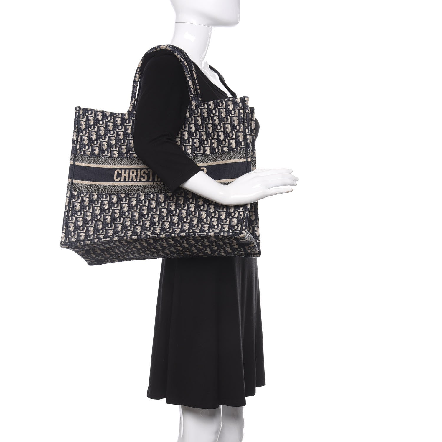 Christian Dior Oblique Book Tote Blue Multicolor 2 of 10