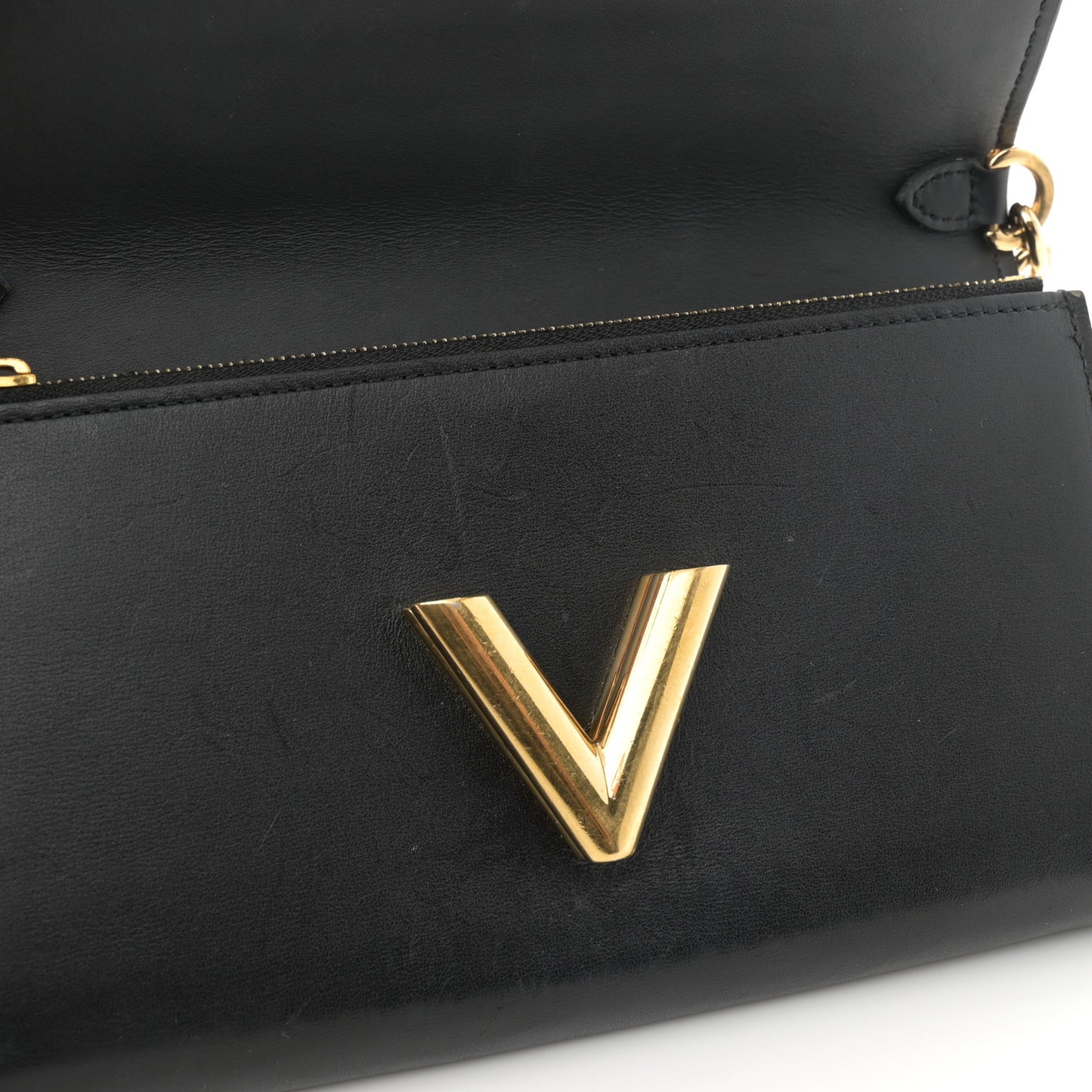 Epi Twist Chain Wallet Denim Dark