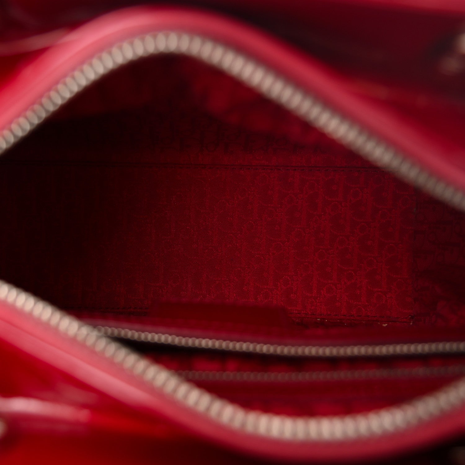 Christian Dior Patent Cannage Medium Lady Dior Red 5 of 11