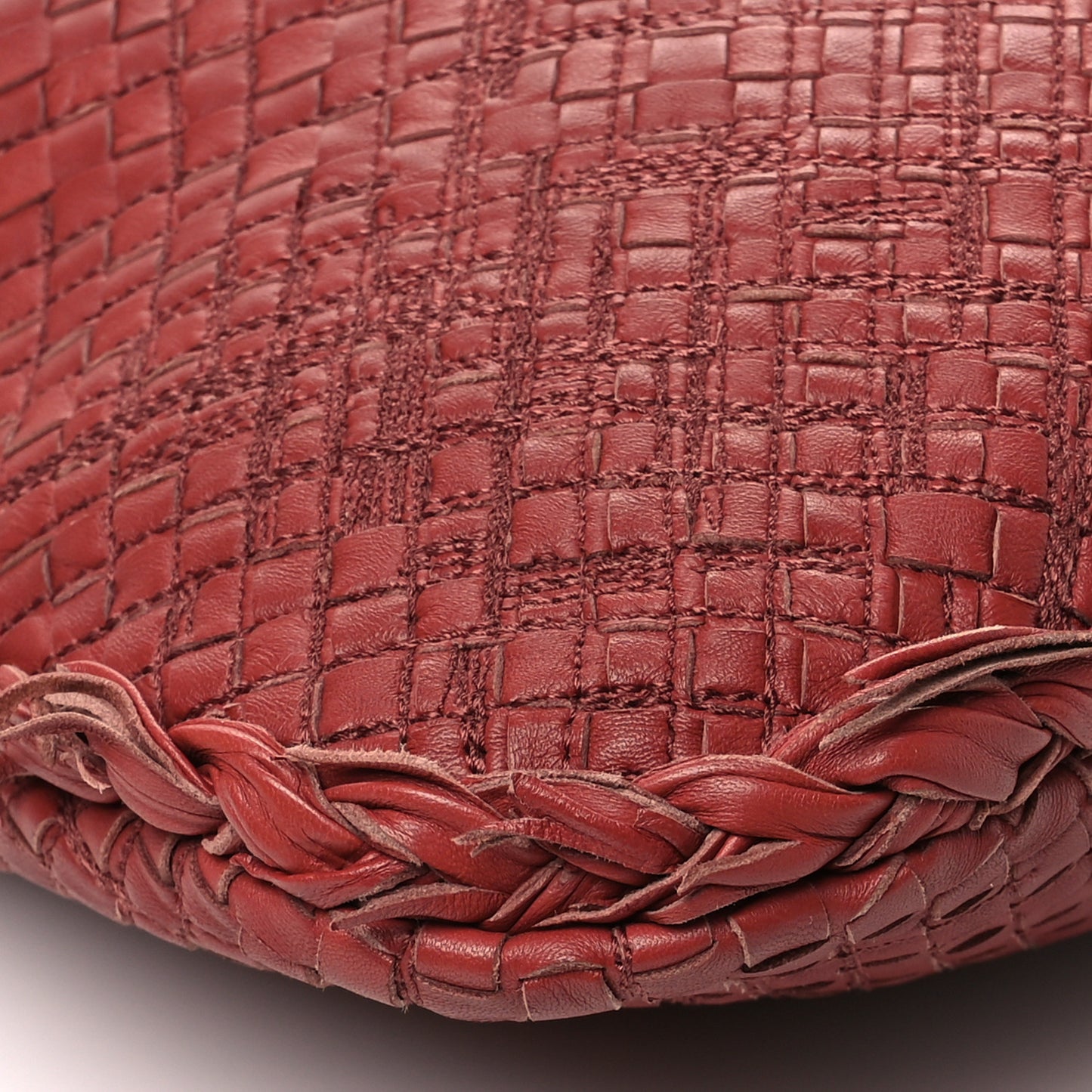 Nappa Intrecciato Fuzzy Maxi Veneta Hobo Dusty Rose