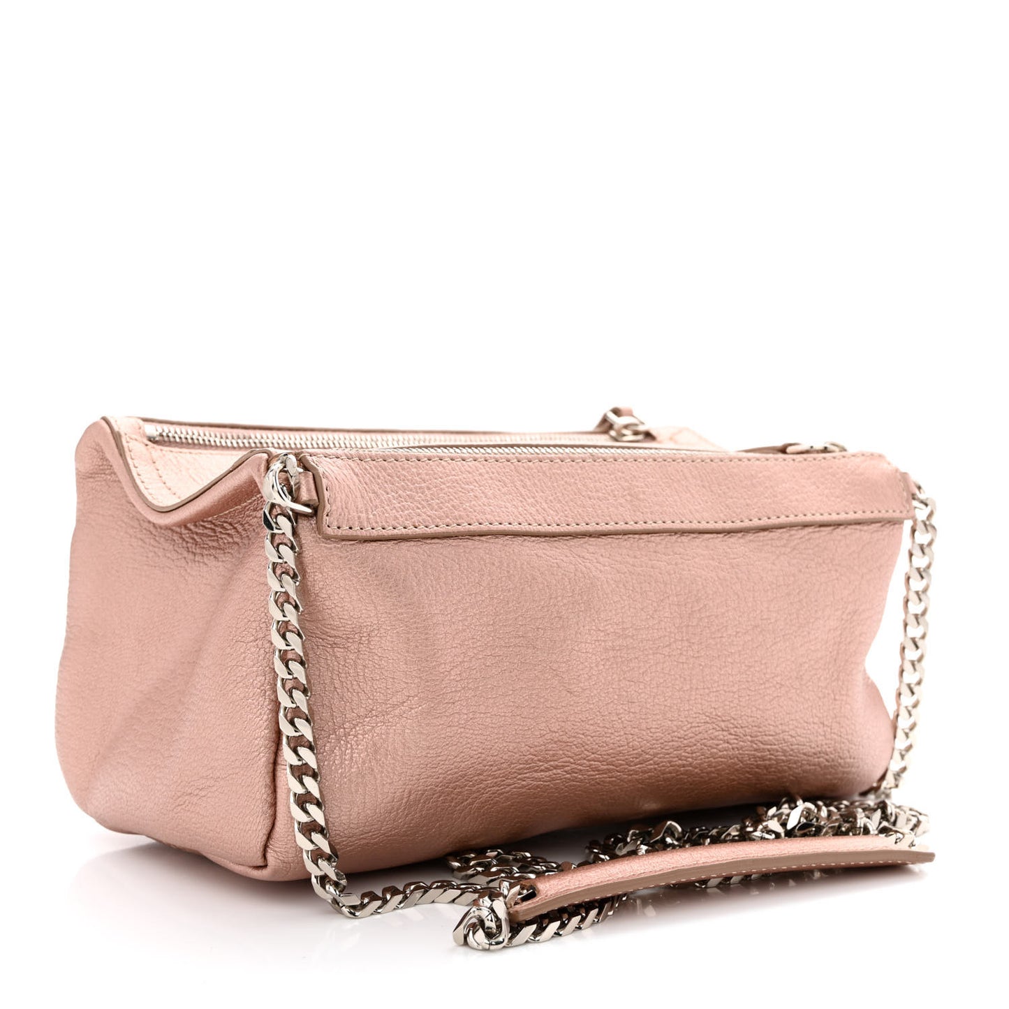 Metallic Sugar Goatskin Mini Chain Pandora Light Pink