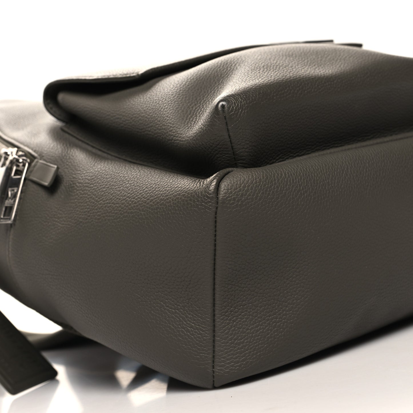 Grained Calfskin Aerogram Takeoff Backpack Grey