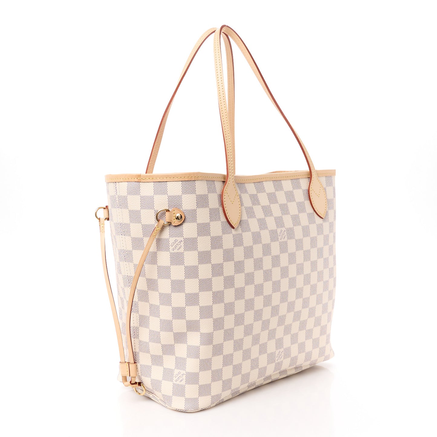 Damier Azur Neo Neverfull MM Rose Ballerine