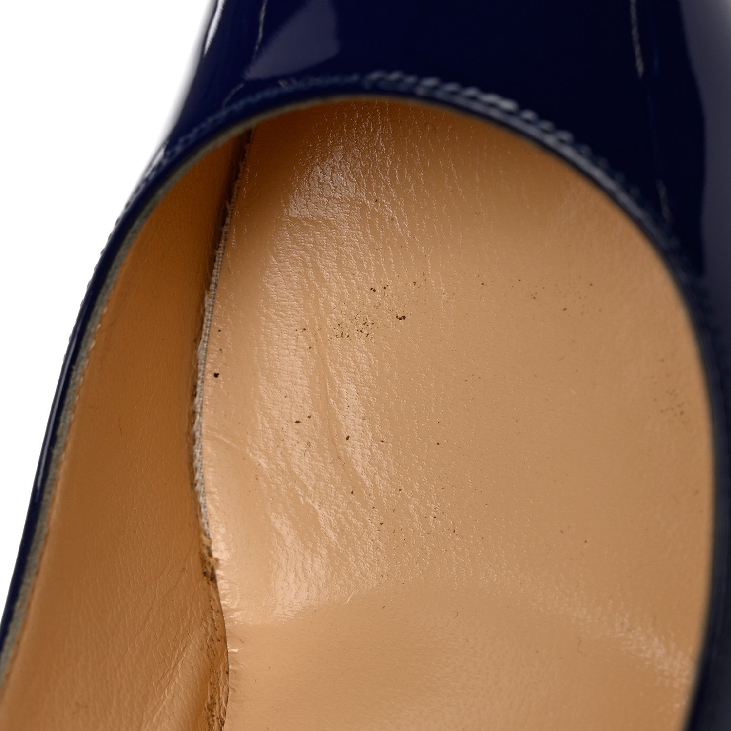 Christian Louboutin Patent Decoltish 85 Pumps 37 Encre 8 of 11