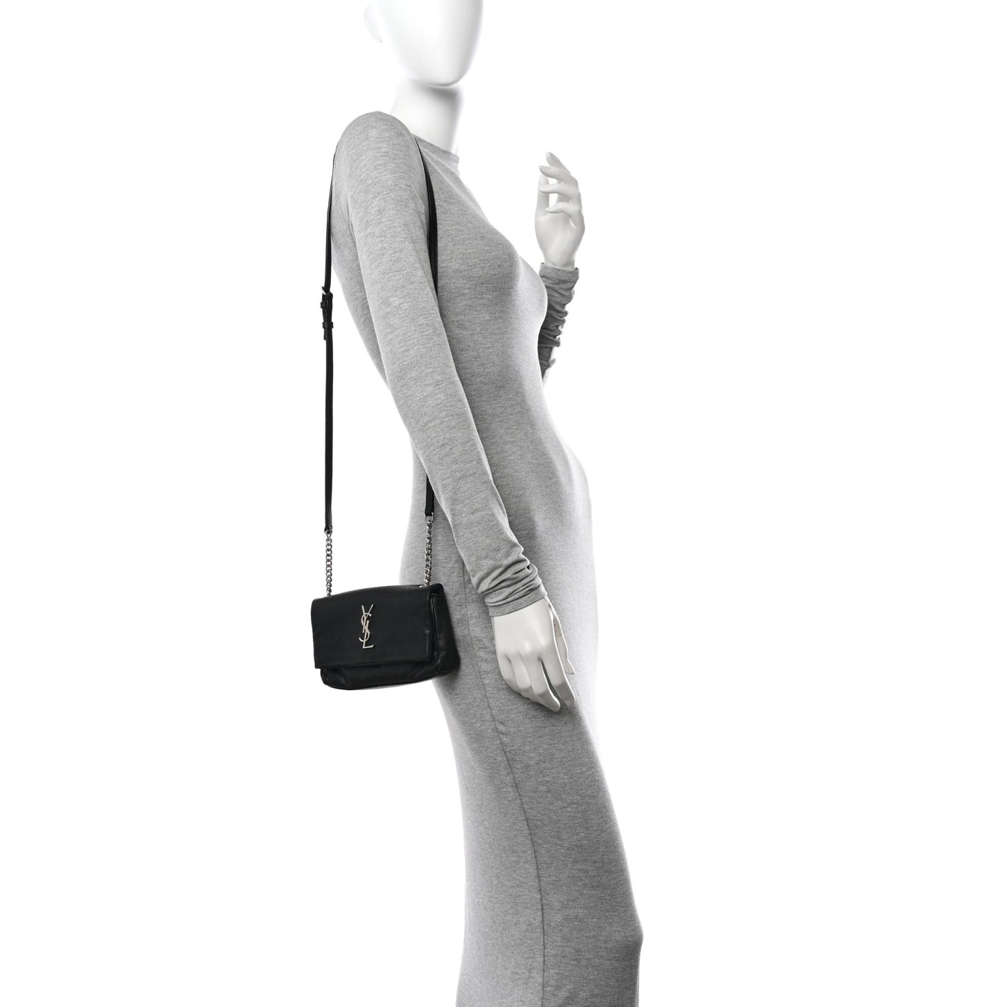 Grain De Poudre Monogram Toy West Hollywood Fold-Over Bag Black