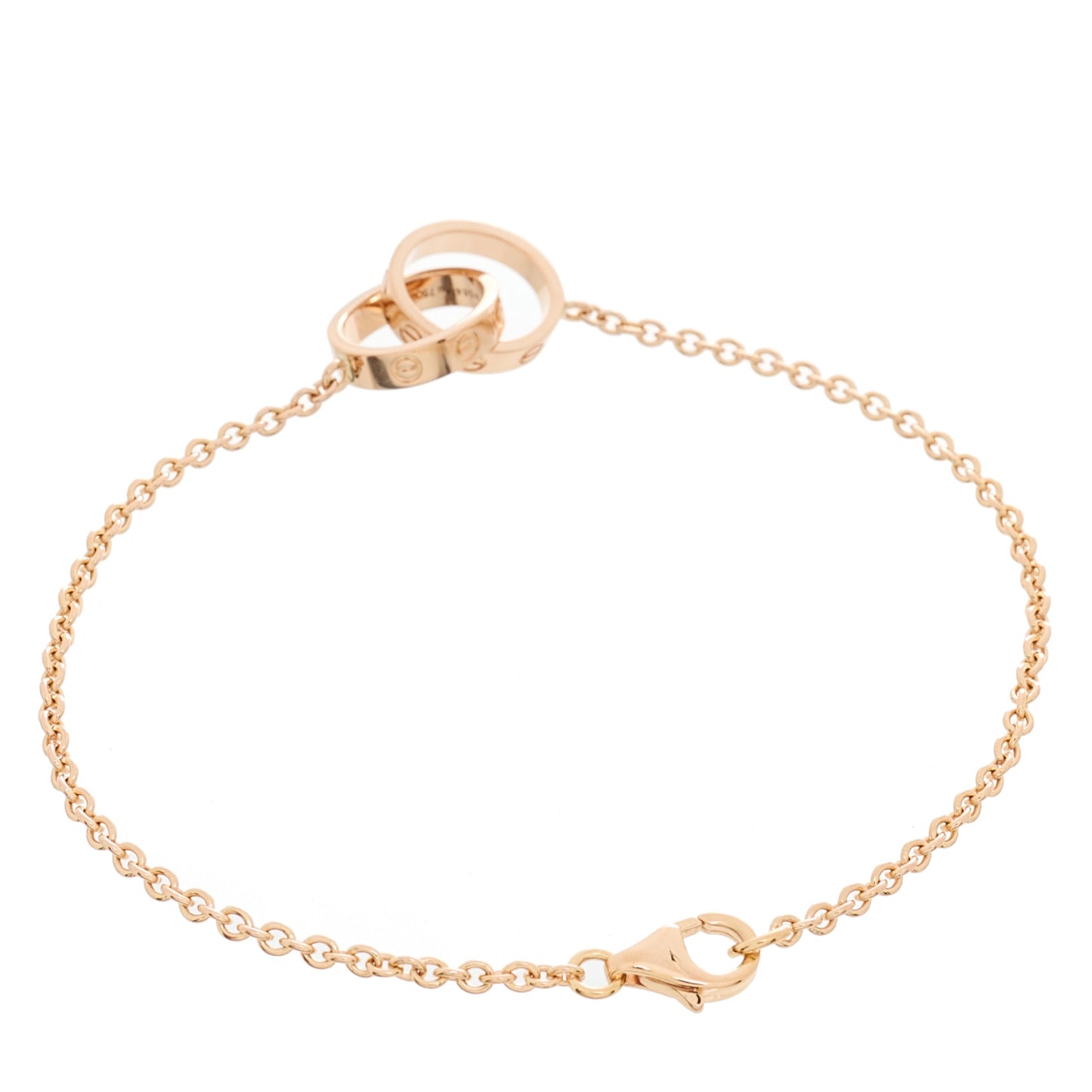 18K Pink Gold Interlocking LOVE Bracelet