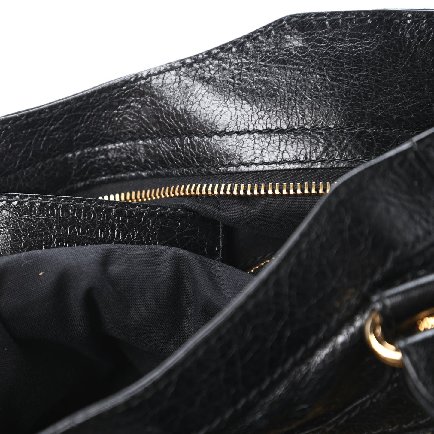 Agneau Giant 12 Gold Hardware Velo Black